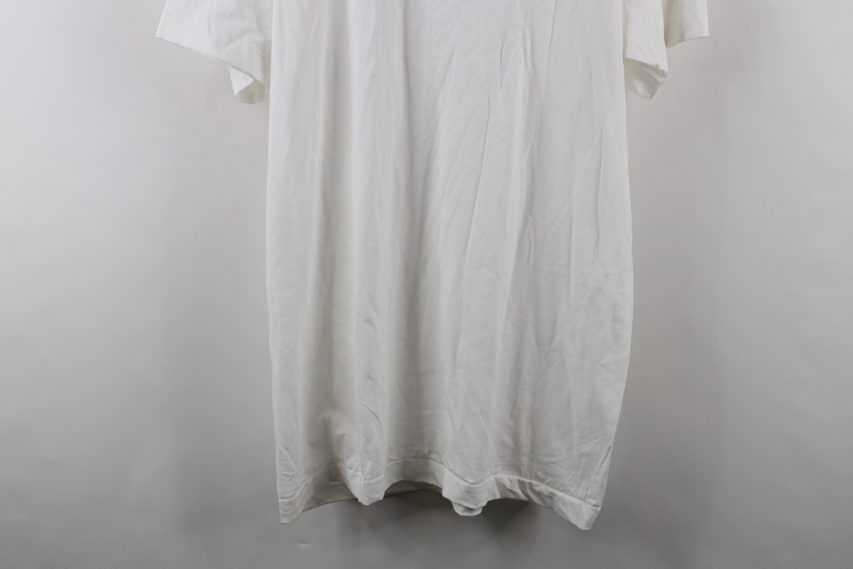 Vintage Vintage 90s Streetwear Short Sleeve T-Shirt White Cotton USA Size US XL / EU 56 / 4 - 10 Thumbnail