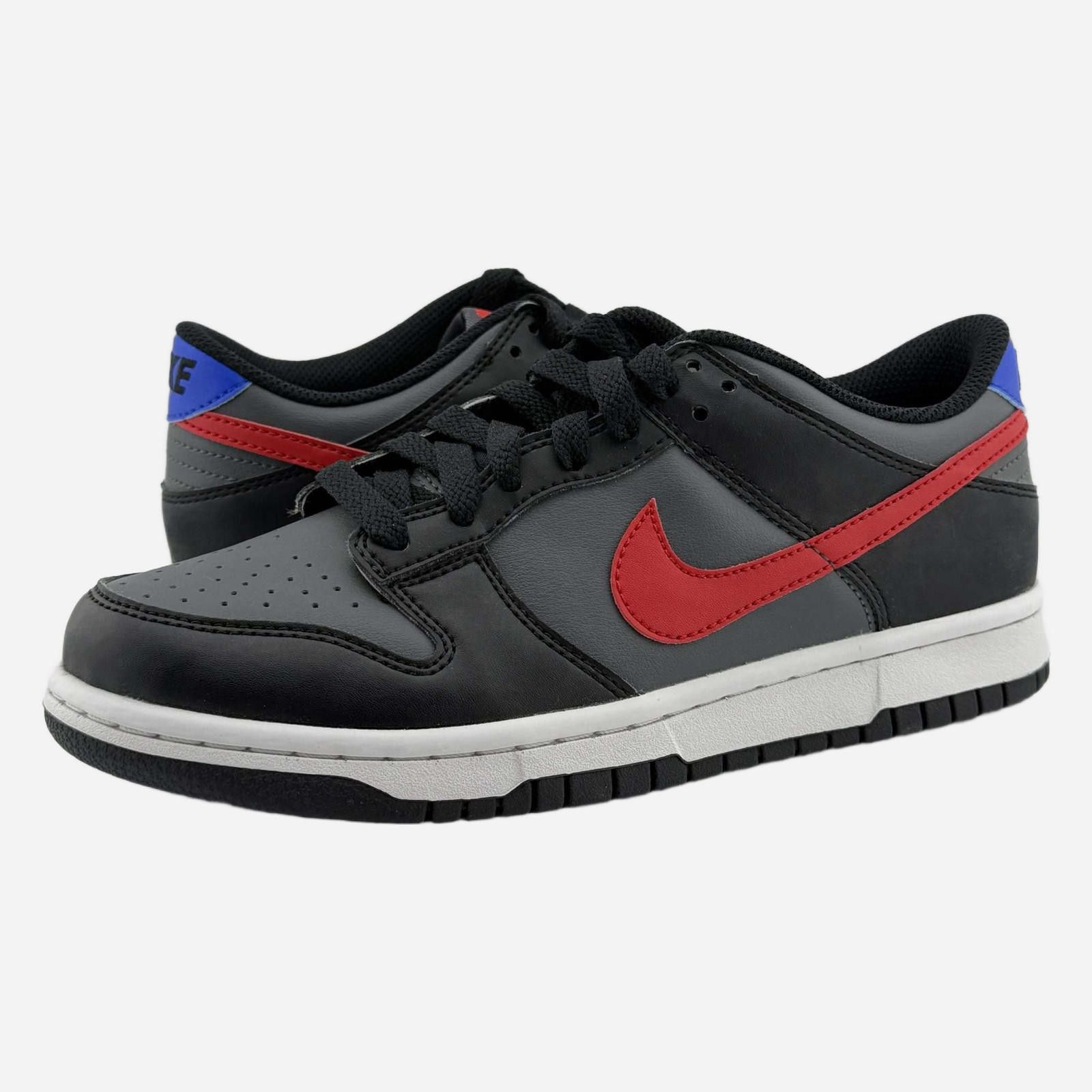 Nike Nike Dunk Low Black Racer Blue Uni Red 6.5Y New Size US 6.5 / EU 39-40 - 1 Thumbnail
