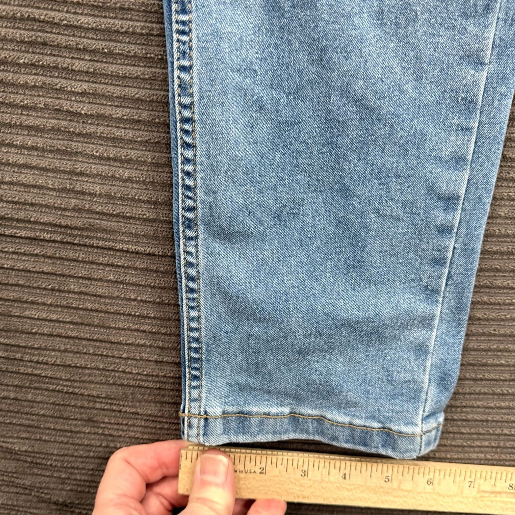 Vintage The Perfect Jean Jeans Slim 30/30 30 Inseam Blue Cotton Denim City Logo Mens Skinny Fit Size US 30 / EU 46 - 7 Thumbnail