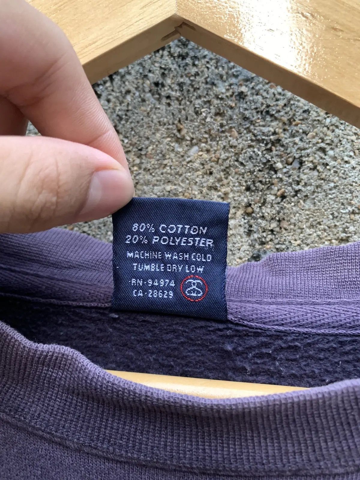 Stussy Vintage 90 Stüssy Big Logo Faded Purple Sweatshirt Thrashed Size US L / EU 52-54 / 3 - 9 Thumbnail