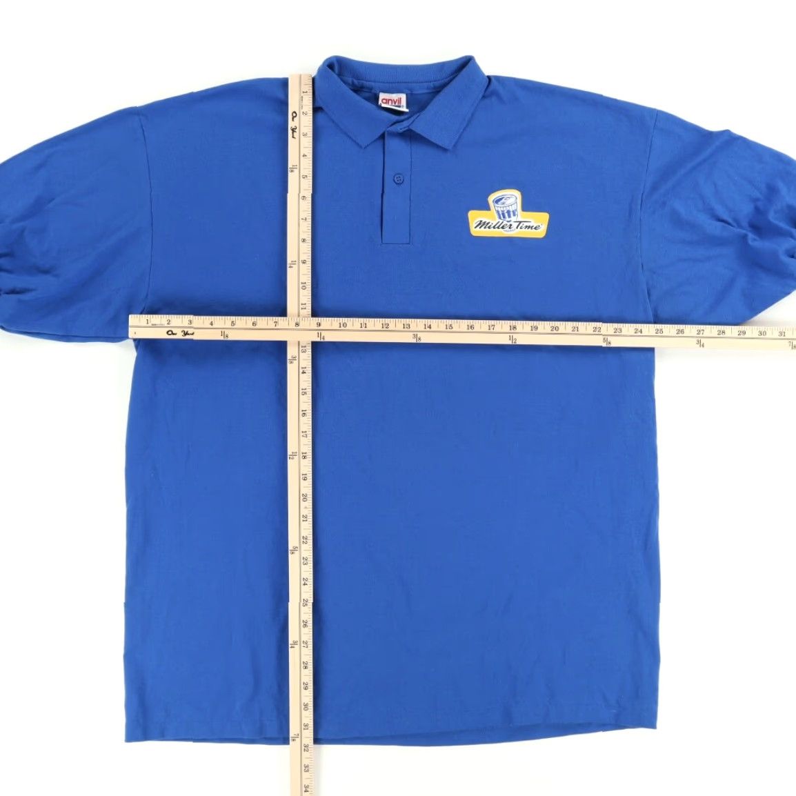 Anvil **VTG Anvil Miller Time Beer Solid Blue Men's Polo Shirt 2XL** User: VTG Anvil Miller Time Beer Solid Blue Men's Polo Shirt 2XL Size US XXL / EU 58 / 5 - 3 Thumbnail