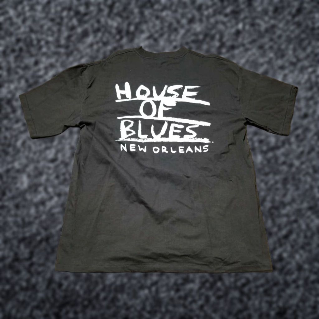 Doublet VINTAGE 90s House of Blues New Orleans Black XL Double Sided Graphic T Shirt Mens Size US XL / EU 56 / 4 - 1 Thumbnail