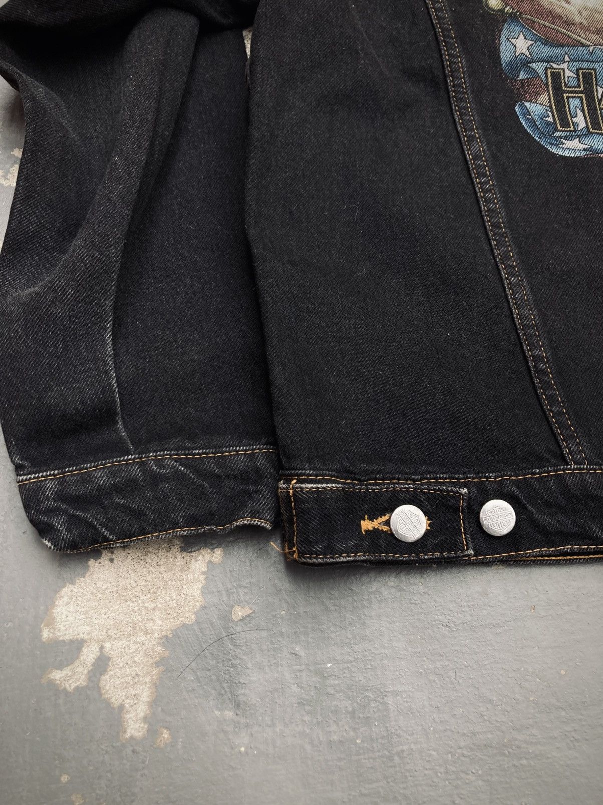 Harley Davidson Vintage Harley Davidson Denim Trucker Jacket Size US XL / EU 56 / 4 - 10 Thumbnail