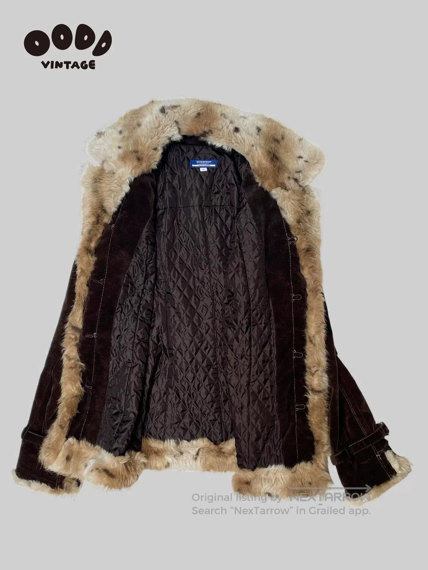 Burberry Burberry Faux Fur Cotton Jacket. Size M / US 6-8 / IT 42-44 - 4 Thumbnail