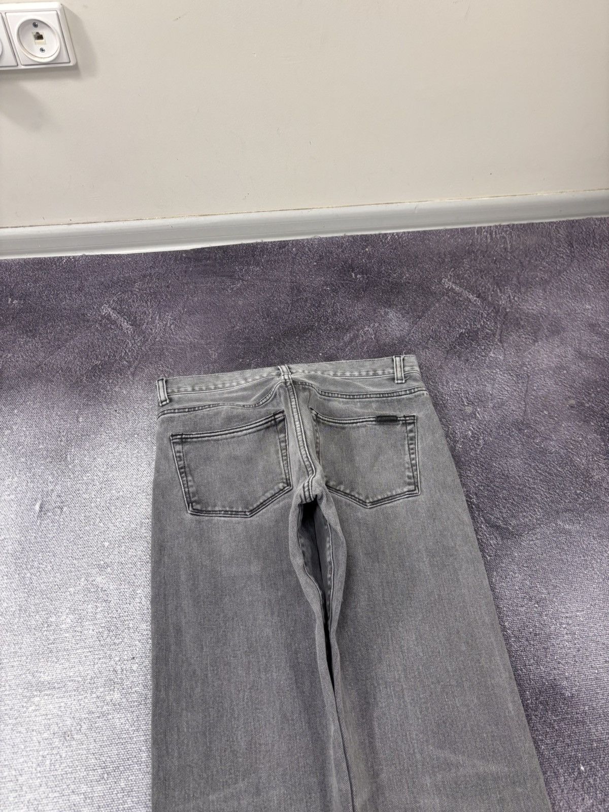 Carhartt Carhartt WIP Vicious Men’s Slim Straight Grey Pants Jeans Size US 31 - 13 Thumbnail