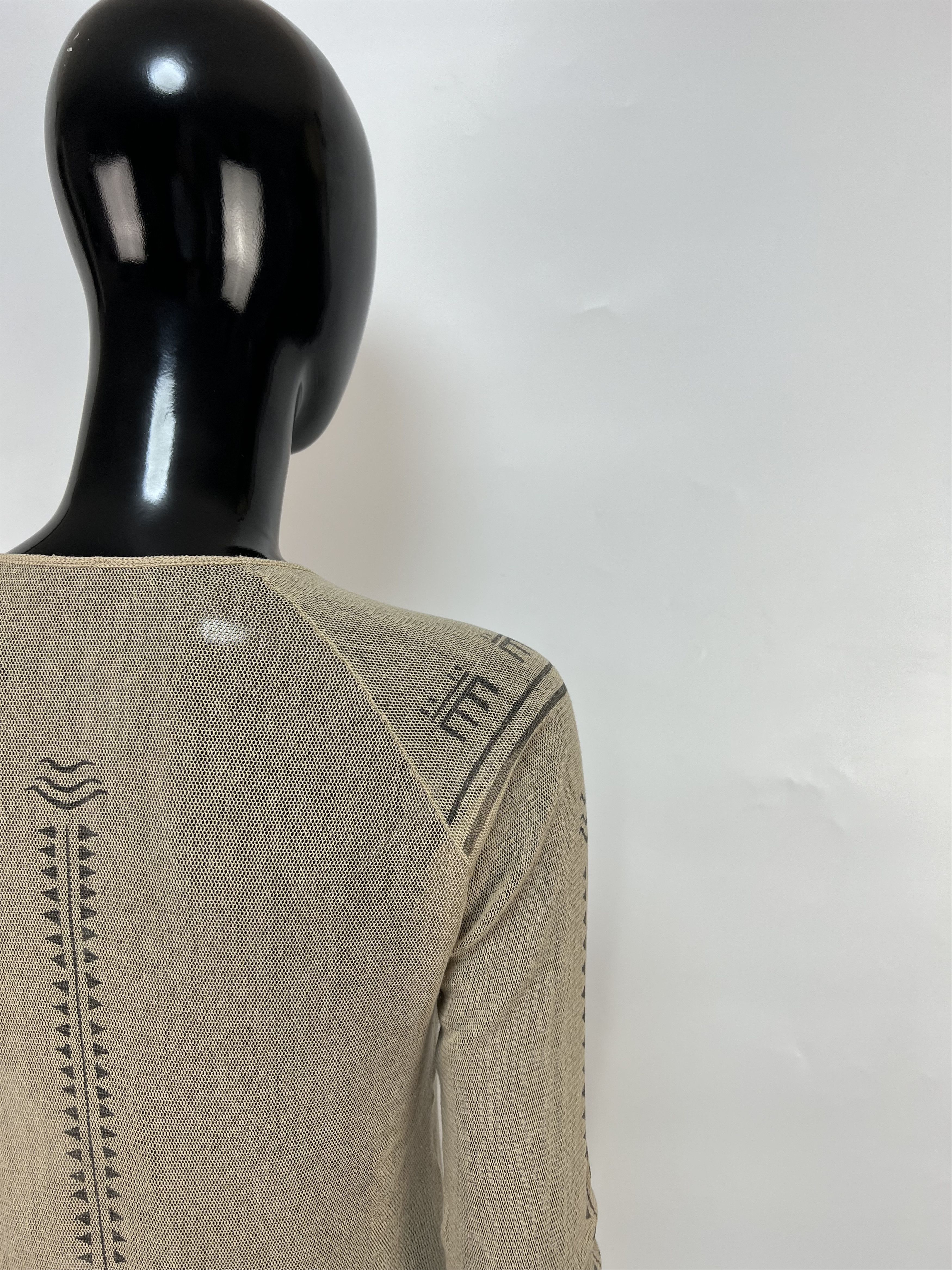 Cop Copine Cop Copine Rare Vtg Long Sleeve Mesh Top Blouse Y2K Size S / US 4 / IT 40 - 14 Thumbnail