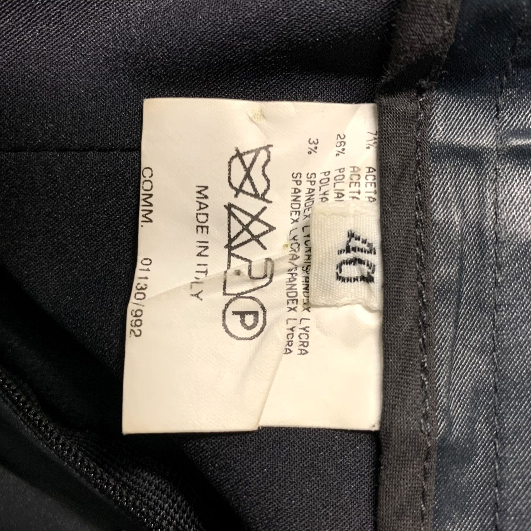 Balmain BALMAIN Black Acetate Blend Casual Pants, Size 4, Women, Adult, Solid, Stretch, Regular, IT 40, 29.5 Inseam Size 27" / US 4 / IT 40 - 4 Thumbnail
