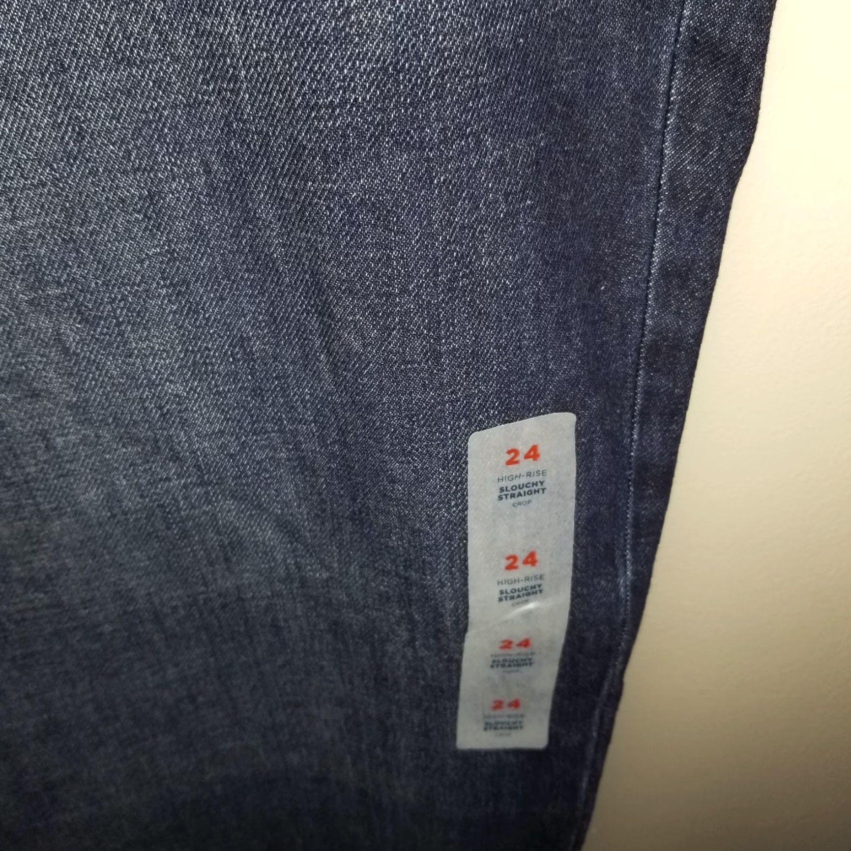 Old Navy Old Navy Jeans - Women - Plus Size 24 - Blue - High Rise Slouchy Straight Crop - 26in Inseam - Womens Size 42" / US 20 - 3 Thumbnail