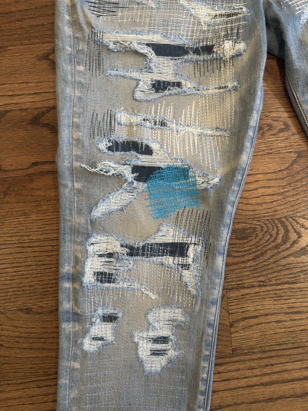 Amiri Amiri Distressed Patch Denim Size US 34 / EU 50 - 3 Thumbnail