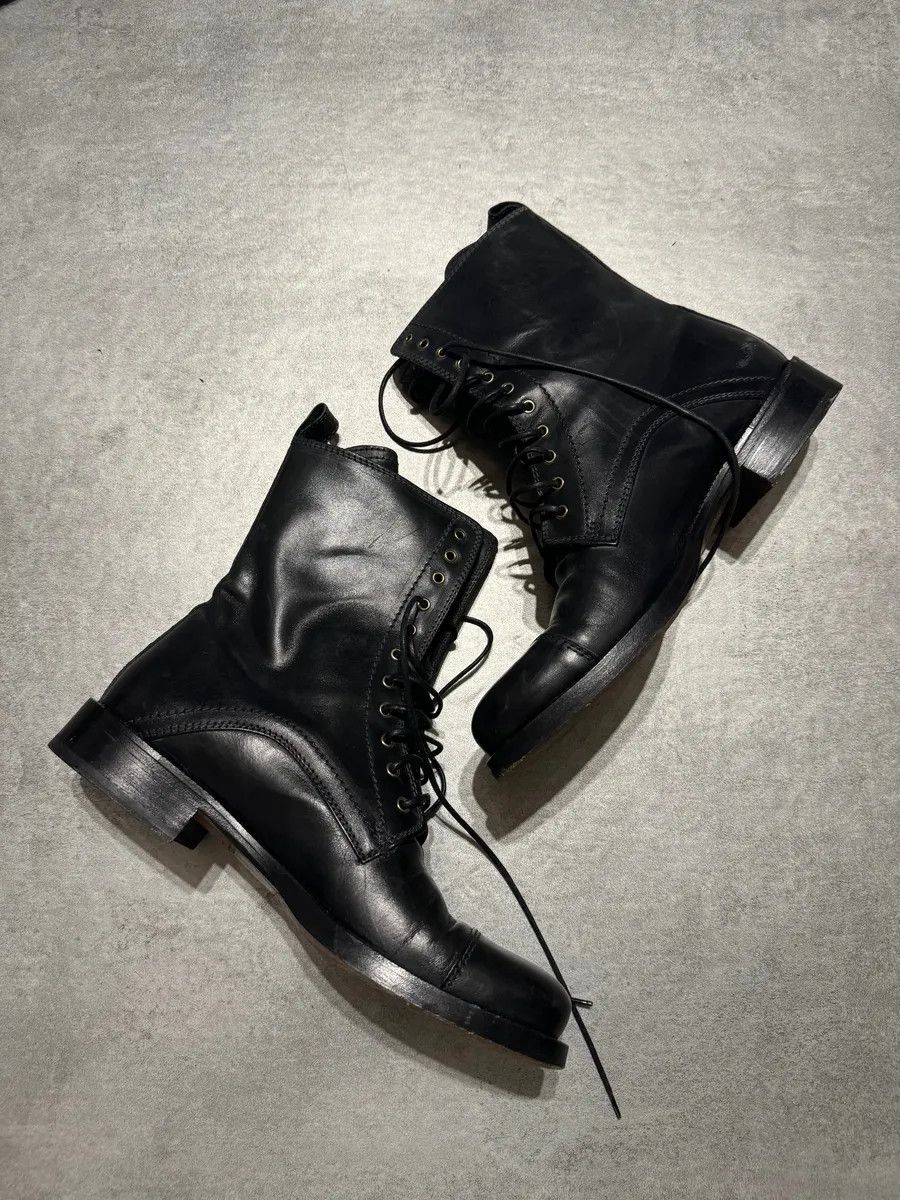 Dolce & Gabbana AW2009 Dolce & Gabbana Black High Combat Naval Boots Size US 7 / EU 40 - 3 Thumbnail
