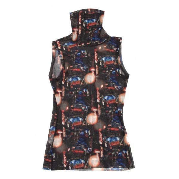 Jean Paul Gaultier Jean Paul Gaultier City sleeveless high-necked gauze clothing Size US M / EU 48-50 / 2 - 1 Thumbnail