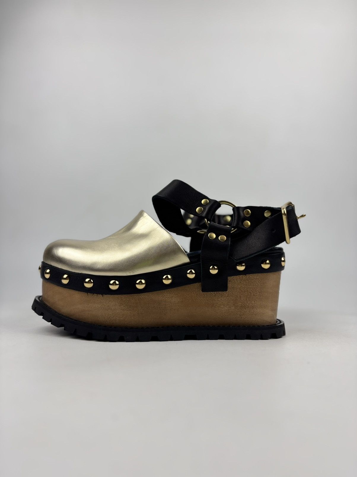 Sacai Sacai Buckled Platform Clogs Size US 6 / IT 36 - 3 Thumbnail