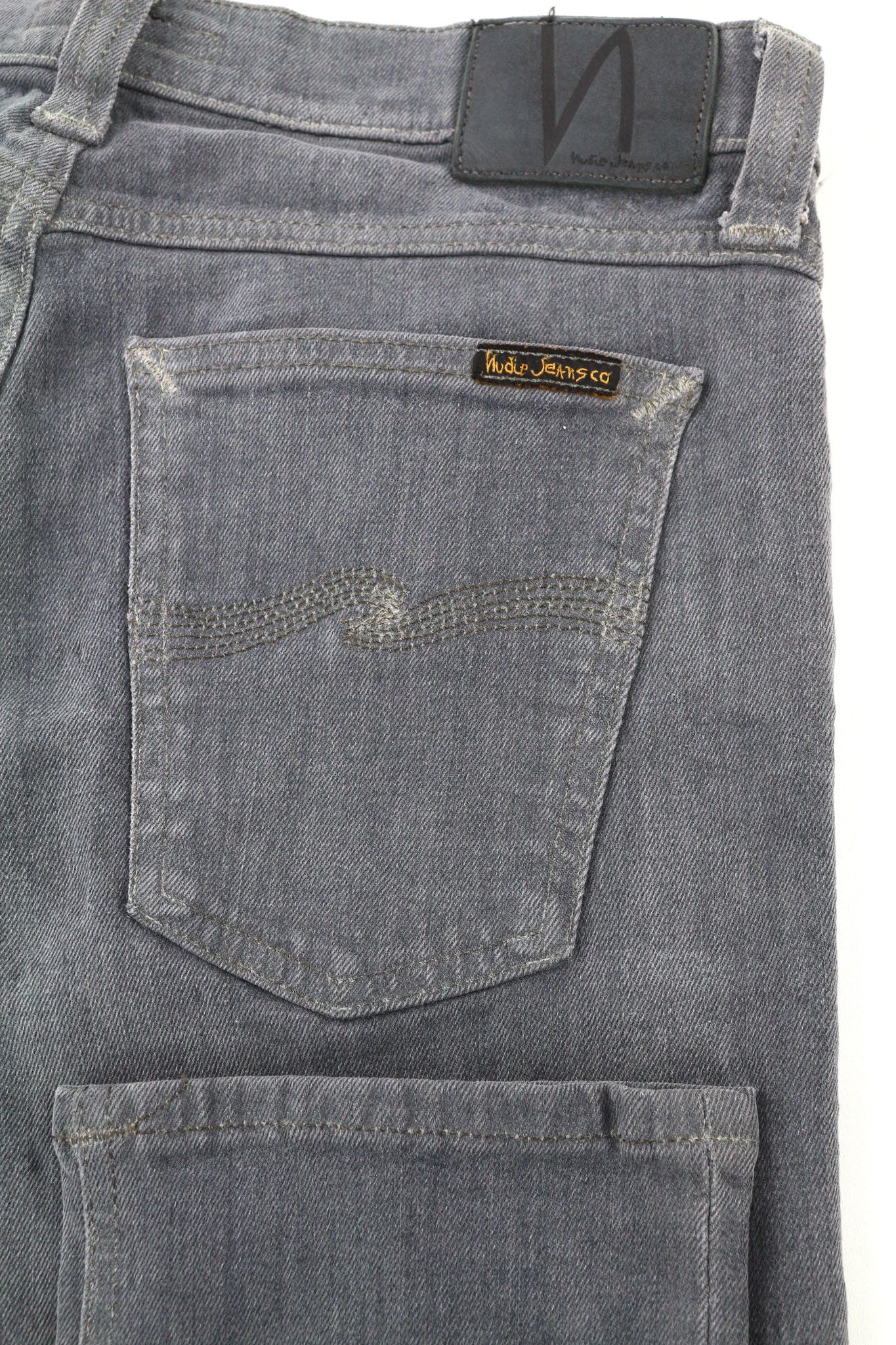 Nudie Jeans TIGHT LONG JOHN W30/L34 Organic Charcoal Logo Zip 80704 Size US 30 / EU 46 - 5 Thumbnail