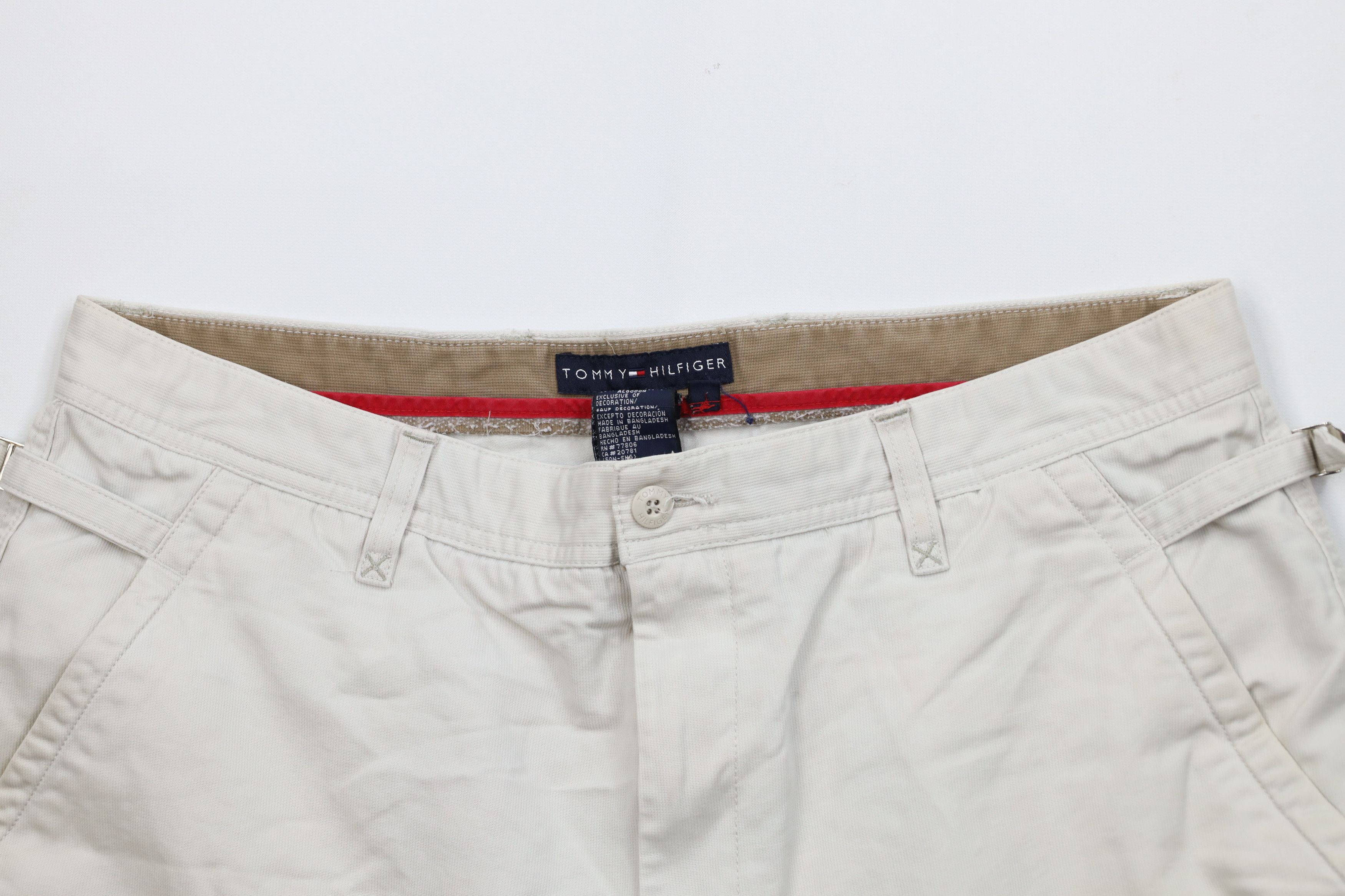 Tommy Hilfiger Vintage Y2K 2004 Tommy Hilfiger Ribbed Surplus Cargo Shorts Size US 34 / EU 50 - 2 Thumbnail