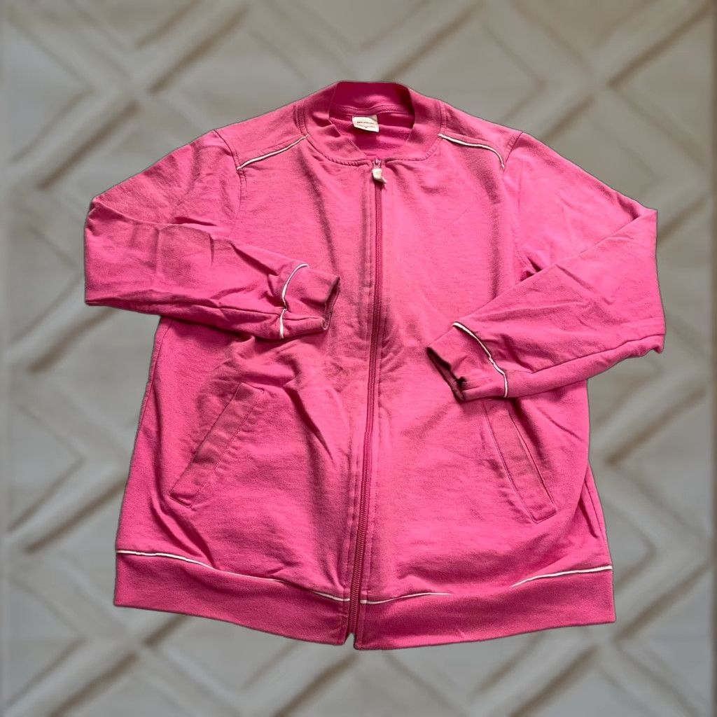 Blair Blair Jacket Womens Medium Pink full zip Soft Mid Length Soft Pockets Ladies Size M / US 6-8 / IT 42-44 - 1 Thumbnail