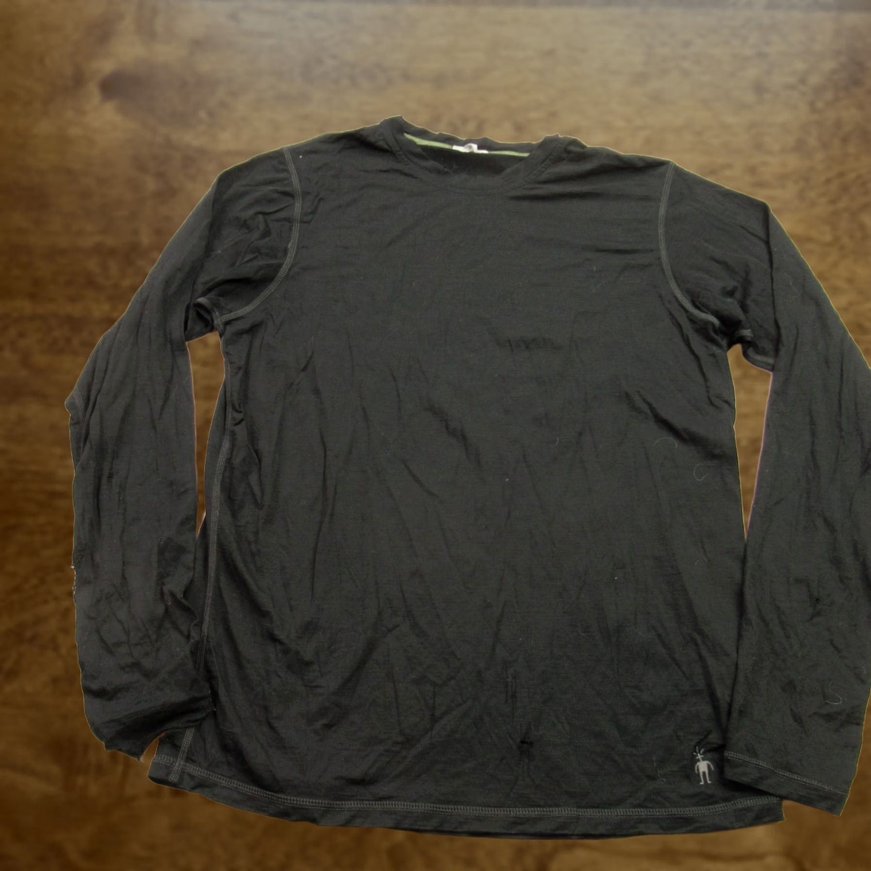 Smartwool SmartWool Shirt Mens Long Sleeve Crew Neck Lightweight Black T-Shirt Casual Regular Fit Champs Outdoor Skateboarding Adults Mens Size US L / EU 52-54 / 3 - 1 Thumbnail