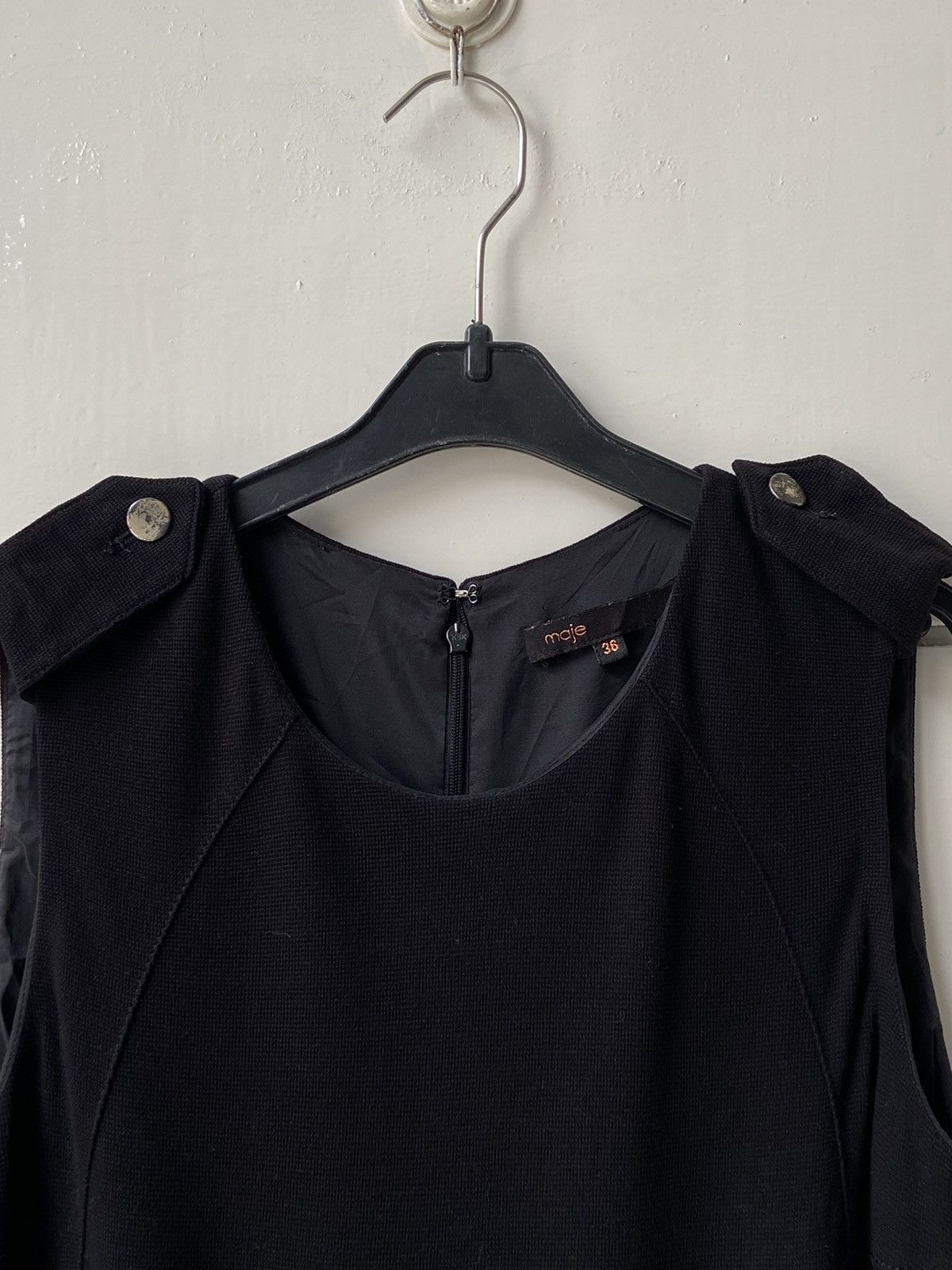 MAJE Black Midi Dress
