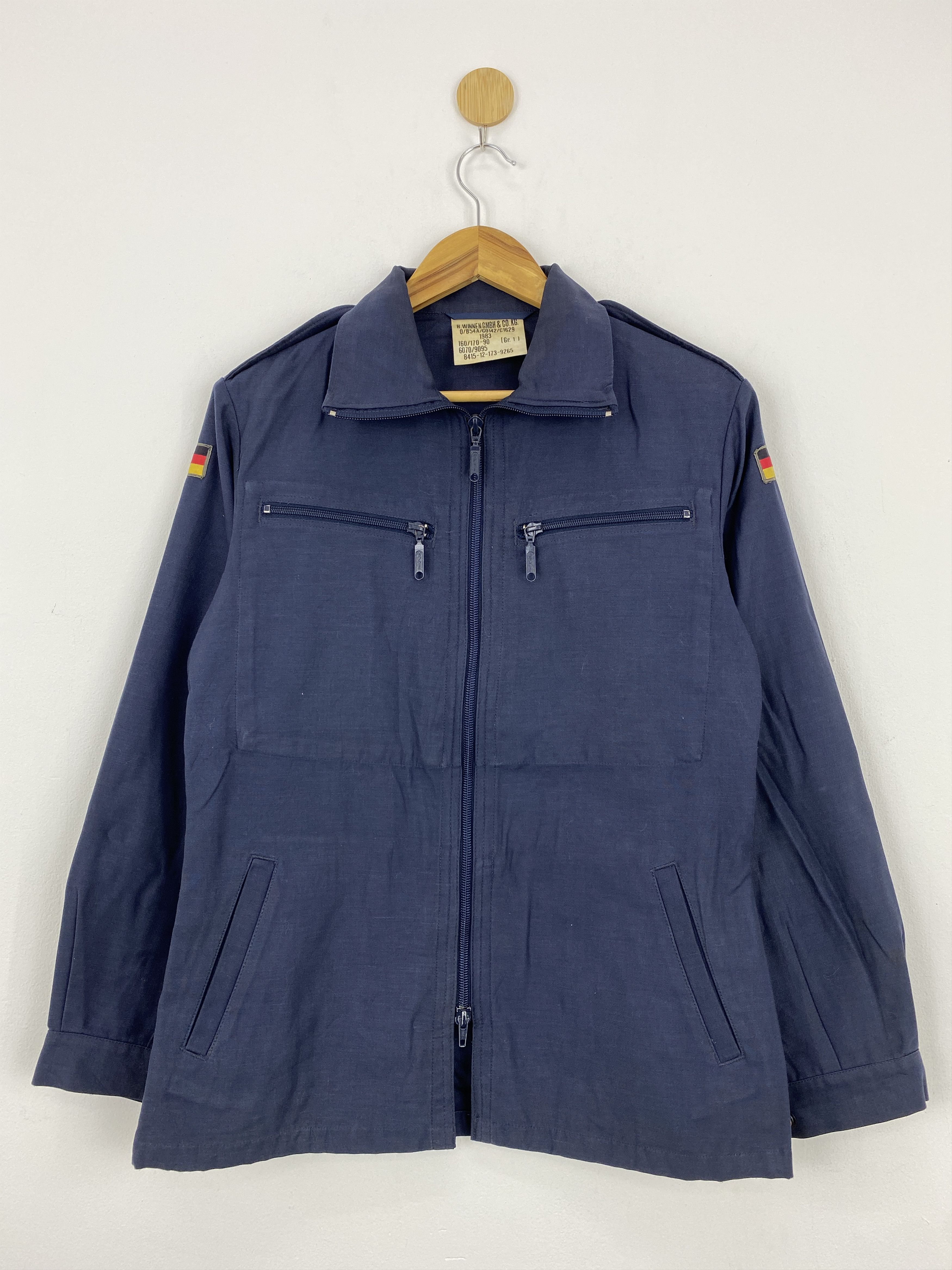 Vintage 80s Vintage Germany Military Denim Jacket J1806 Size US XS / EU 42 / 0 - 1 Thumbnail