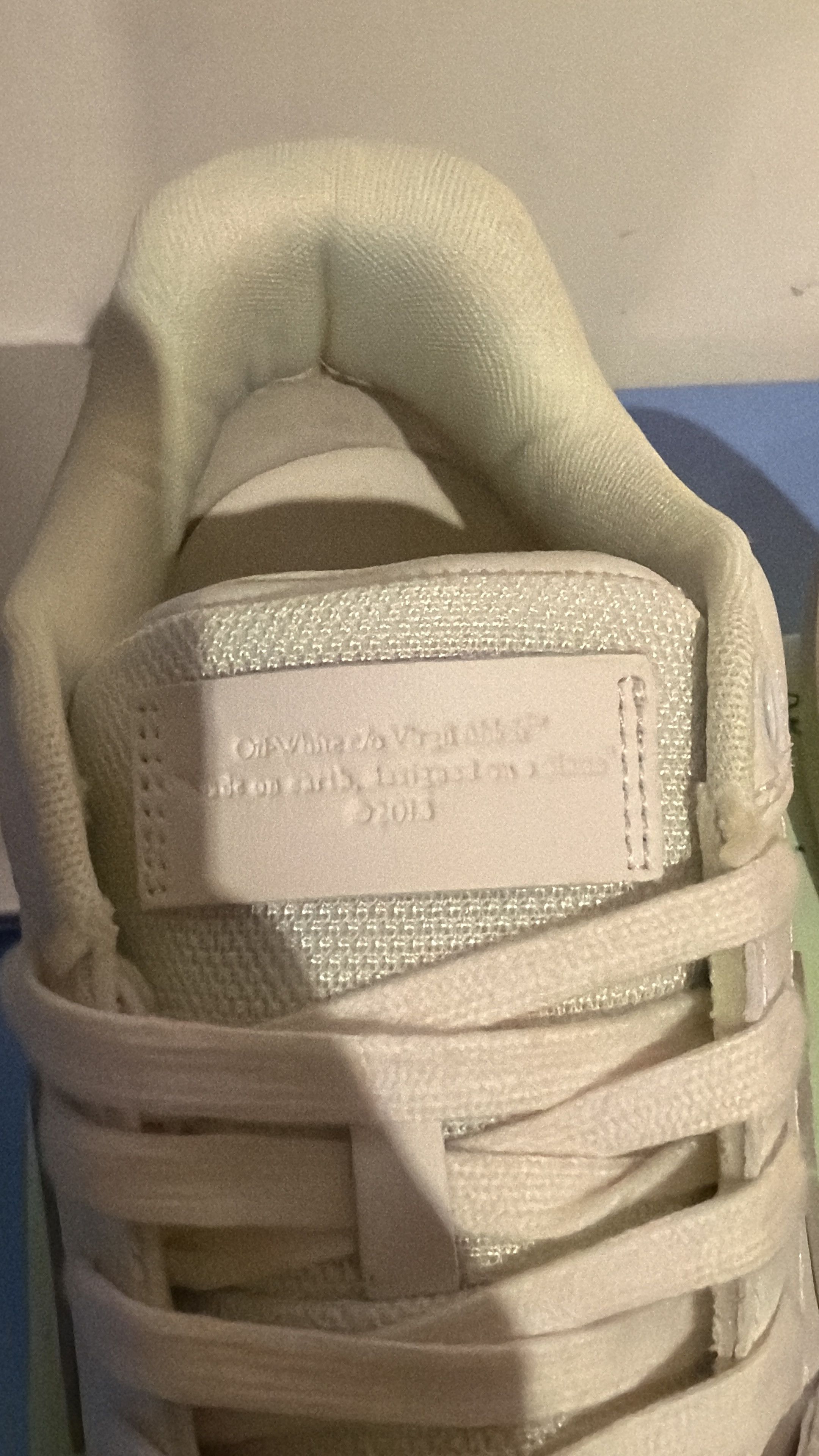 Off-White OUT OF OFFICE “OOO” Grey and White Shoes Size US 13 / EU 46 - 3 Thumbnail