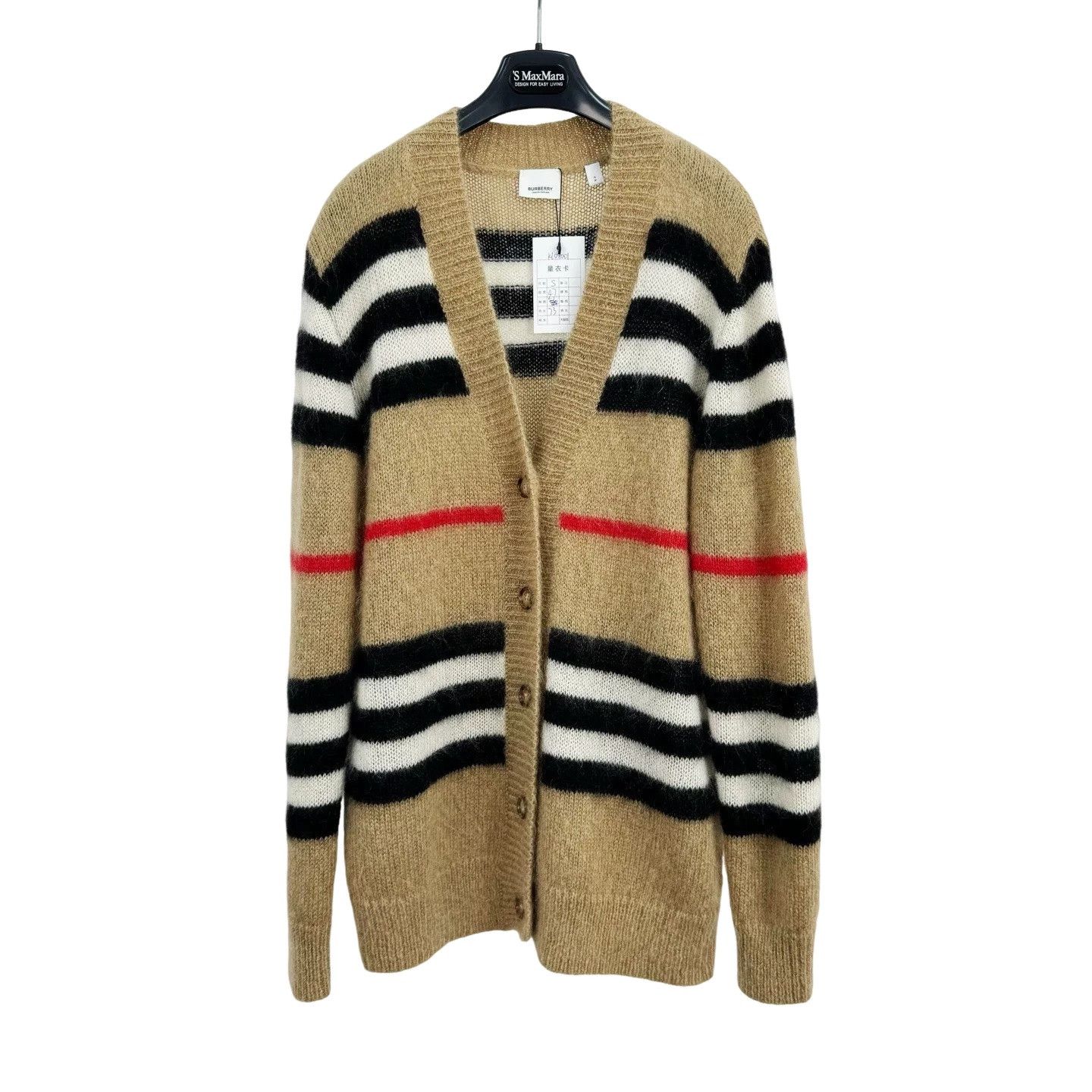 Burberry Burberry Mohair Check Cardigan Size S Size S / US 4 / IT 40 - 1 Thumbnail