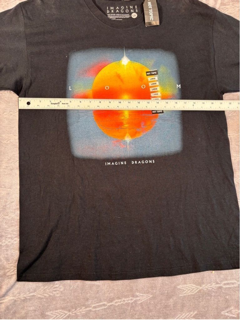 Hot Topic NWT Men's Hot Topic Imagine Dragons T-Shirt Size L Black Size US L / EU 52-54 / 3 - 2 Thumbnail