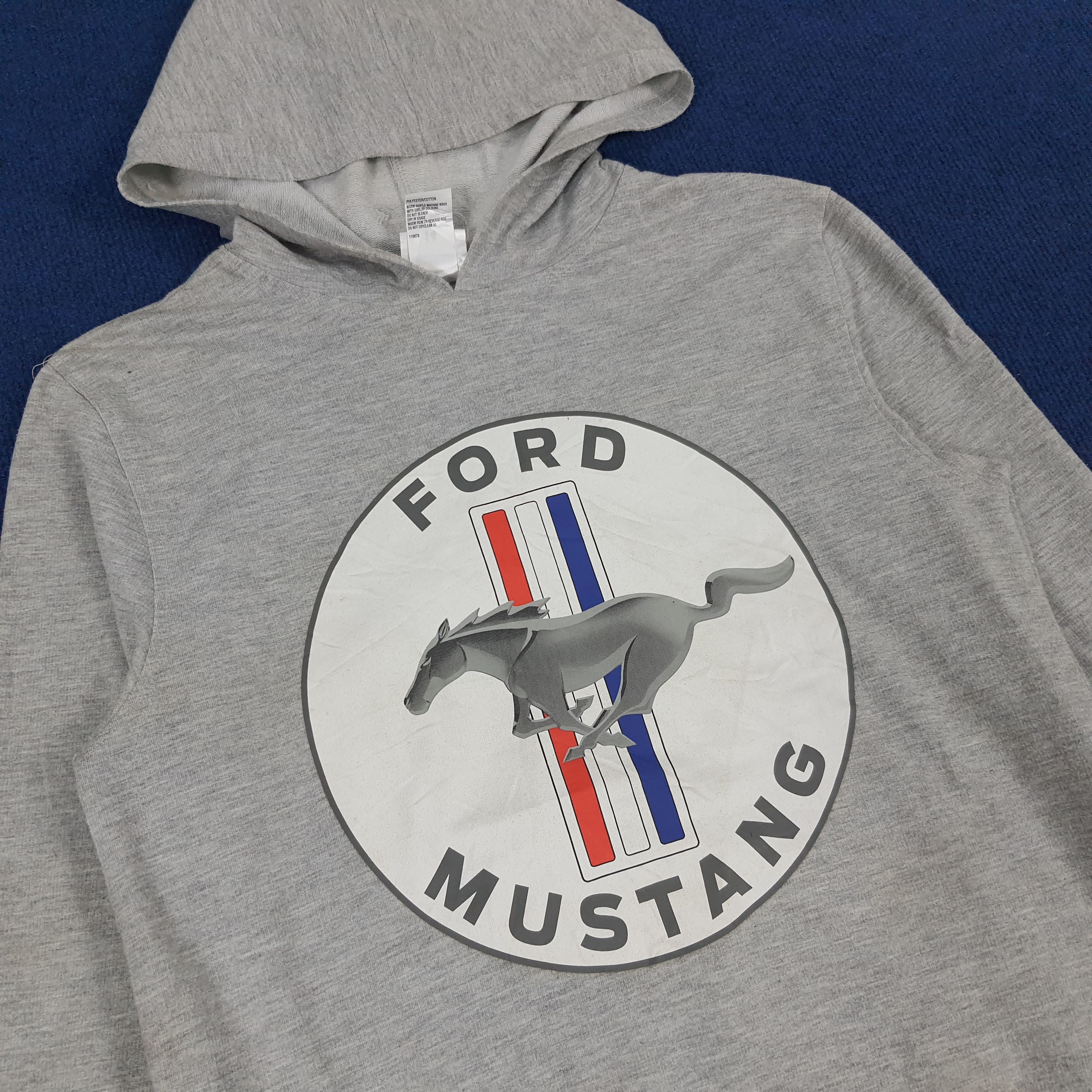 Ford × Vintage Vintage Ford Mustang Motorsports Big Logo Hoodies Size US XS / EU 42 / 0 - 2 Thumbnail