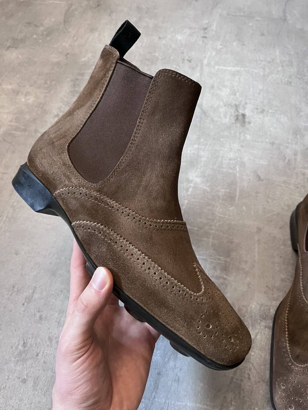 Miu Miu Miu Miu vintage chelsea boots 90s brown suede Size US 9 / EU 42 - 5 Thumbnail