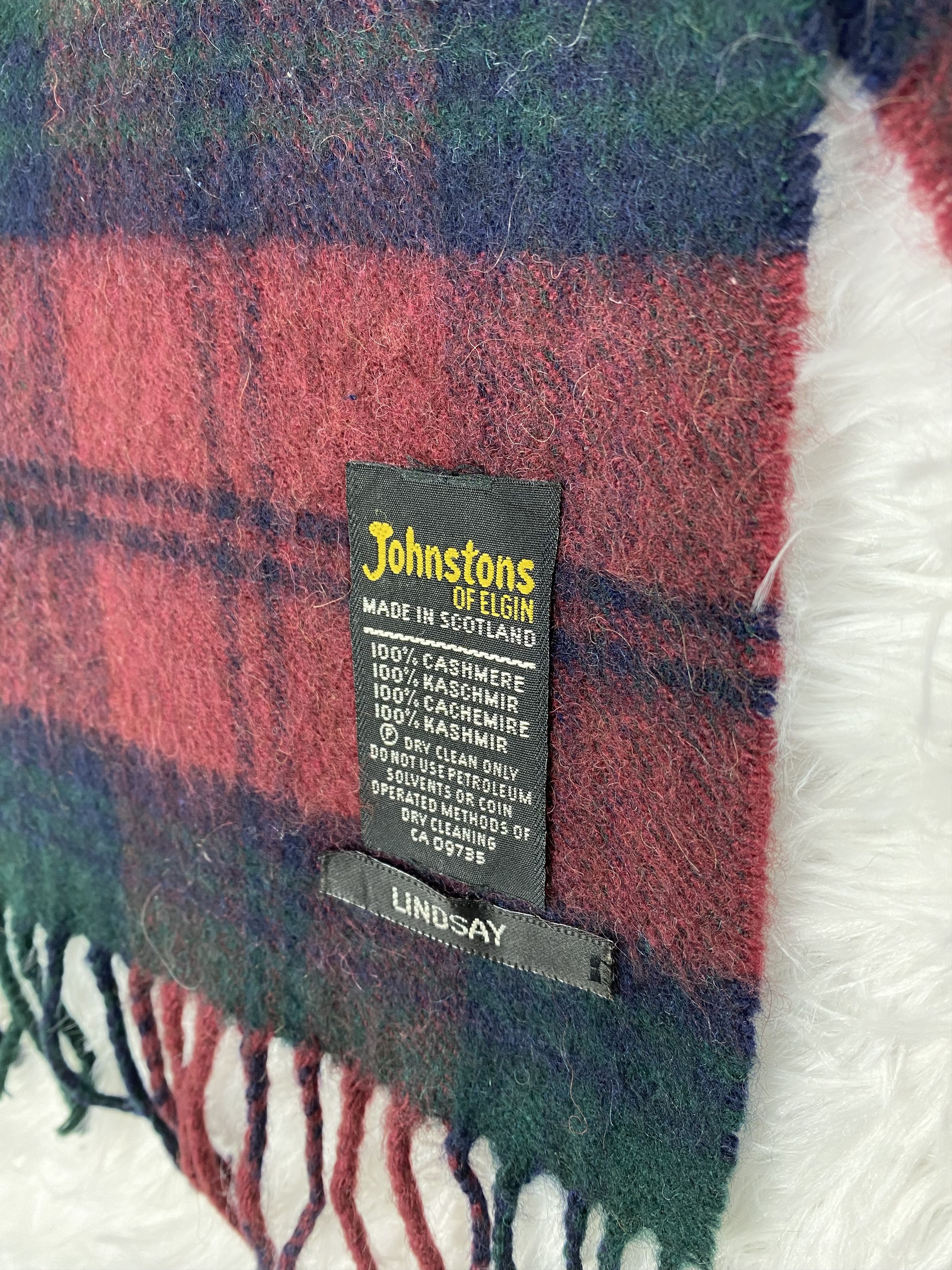 Johnstons Of Elgin Vintage Johnstons of Elgin Scarf / Muffler Neckwear PM0053 Size ONE SIZE - 2 Thumbnail