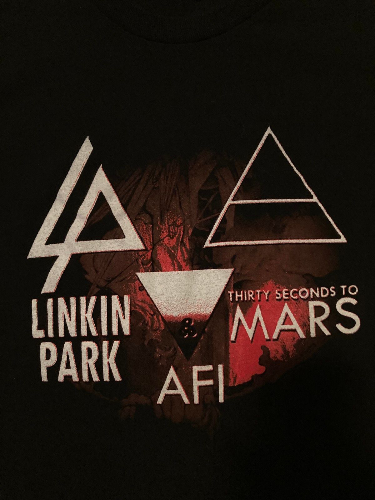 Band Tees LINKIN PARK w/ Thirty Seconds To Mars + AFI Shirt *LIKE NEW Size US L / EU 52-54 / 3 - 3 Thumbnail
