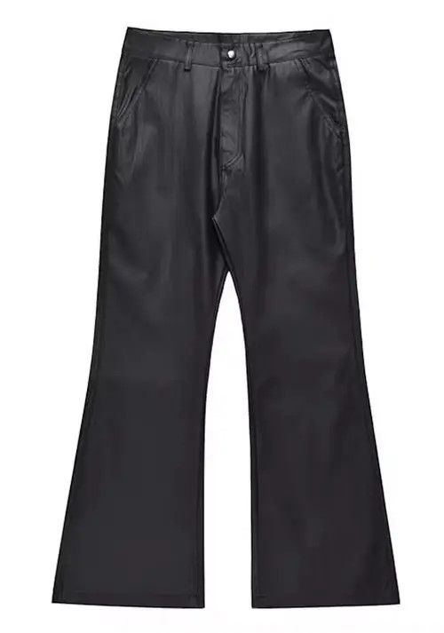 VIBE Avant garde retro pu leather flare pants Size US 28 / EU 44 - 5 Thumbnail