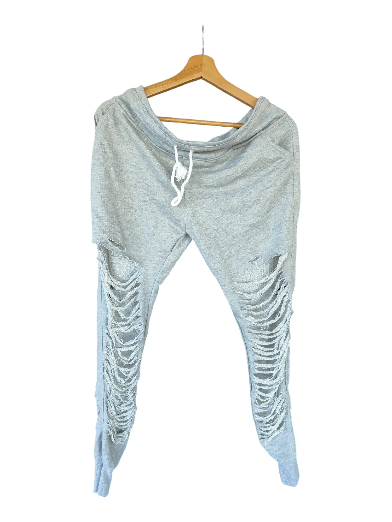 Japanese Brand Crazy Distressed JapaneseBrand Jogger Pants Size US 33 - 1 Thumbnail