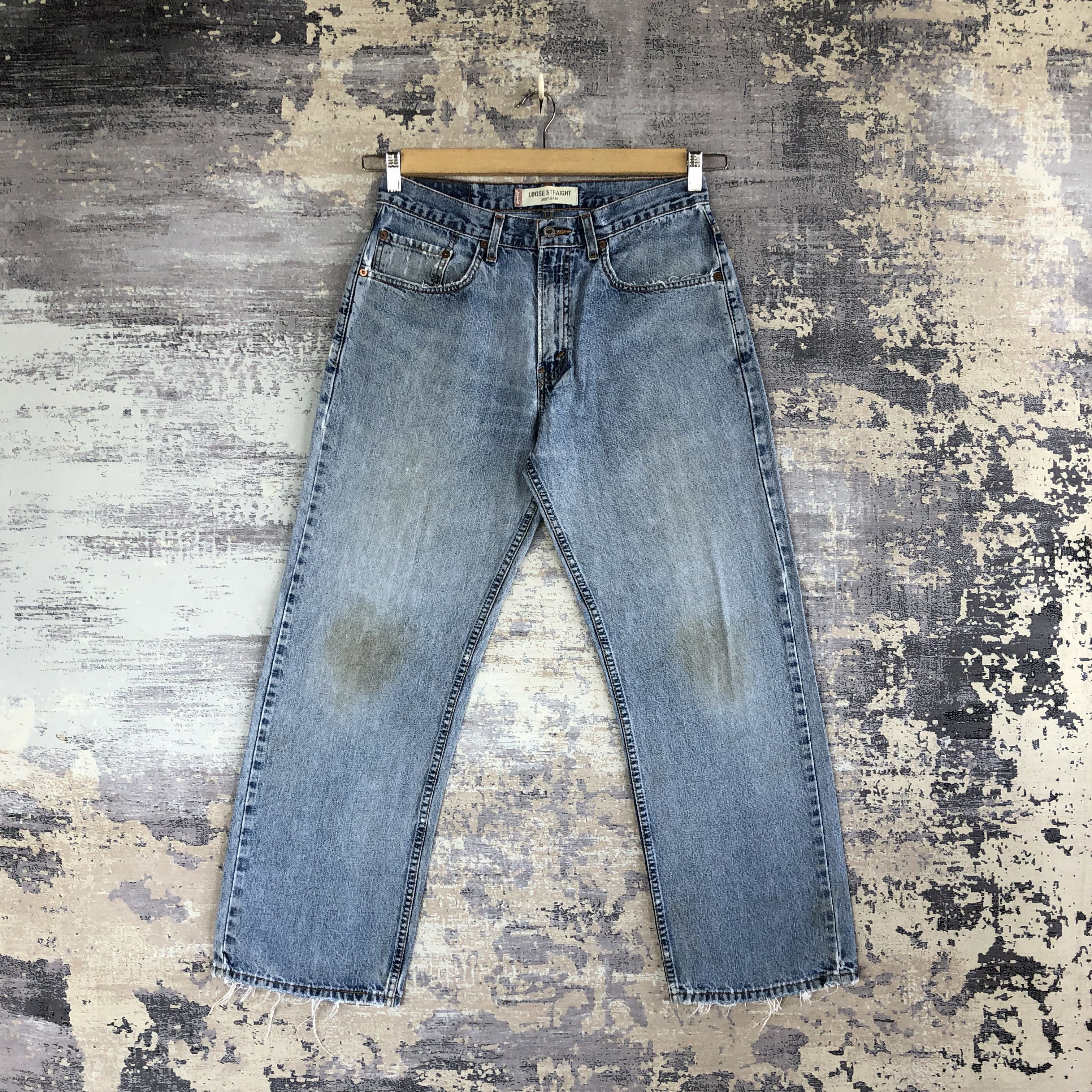 Vintage Baggy Levis Sun Faded Jeans Levi's Distressed Denim