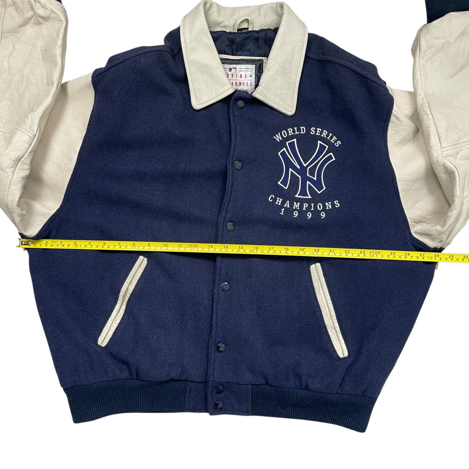 MLB VTG NEW YORK YANKEES WORLD SERIES 1999 GIII VARSITY JACKET Size US XL / EU 56 / 4 - 12 Thumbnail
