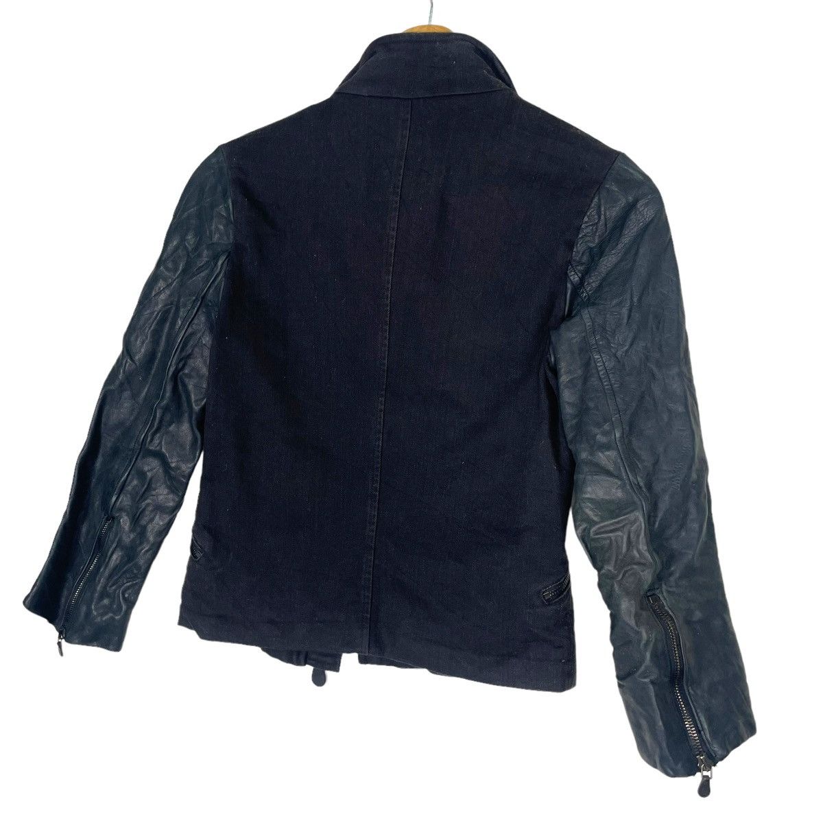 Alexander McQueen 💥ALEXANDER MCQUEEN BIKER LEATHER SLEEVE JACKET Size XS / US 0-2 / IT 36-38 - 10 Thumbnail