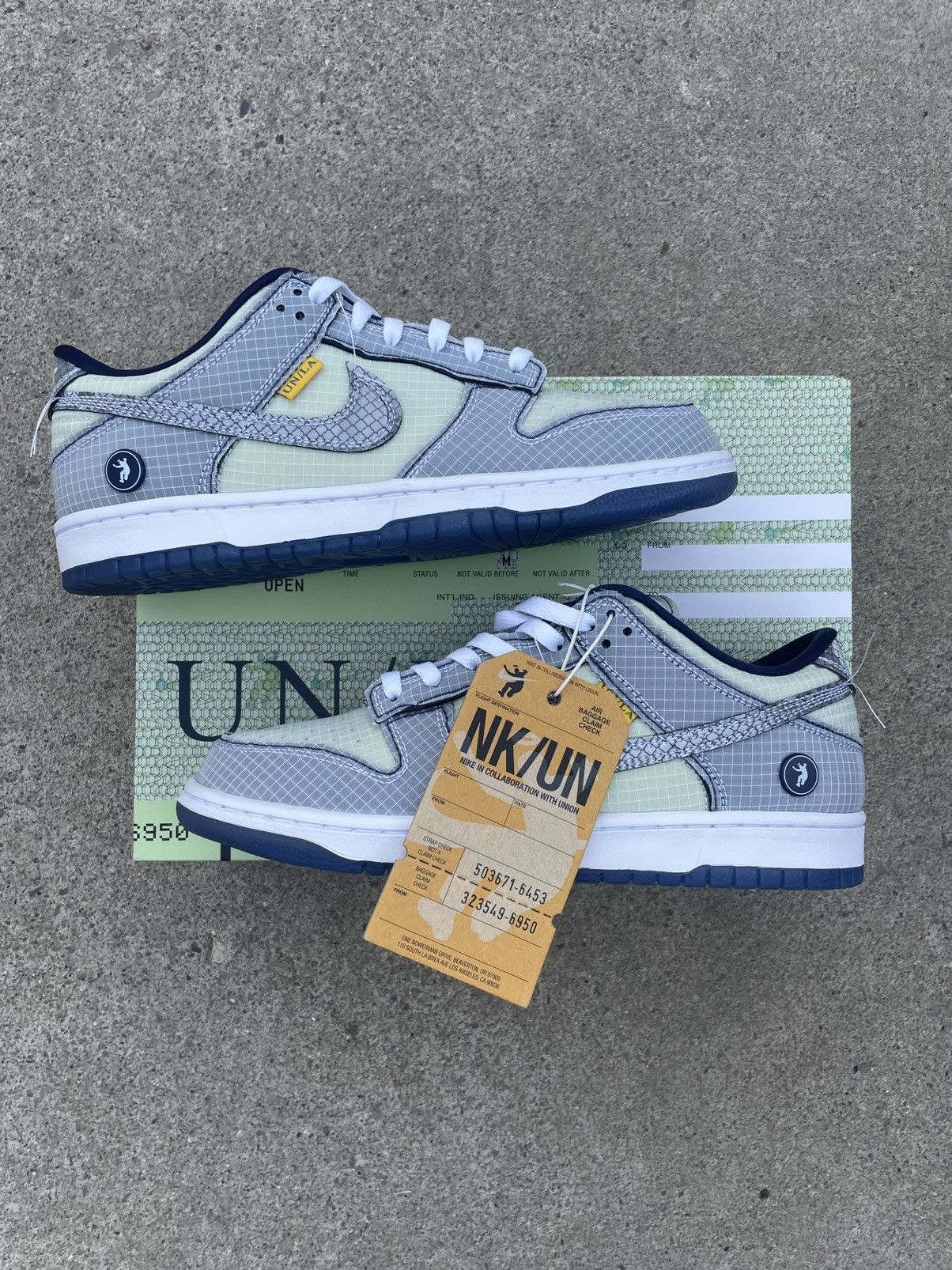 Union LA Union LA x Dunk low ‘Passport Pack Pistachio’ Size US 9 / EU 42 - 3 Thumbnail
