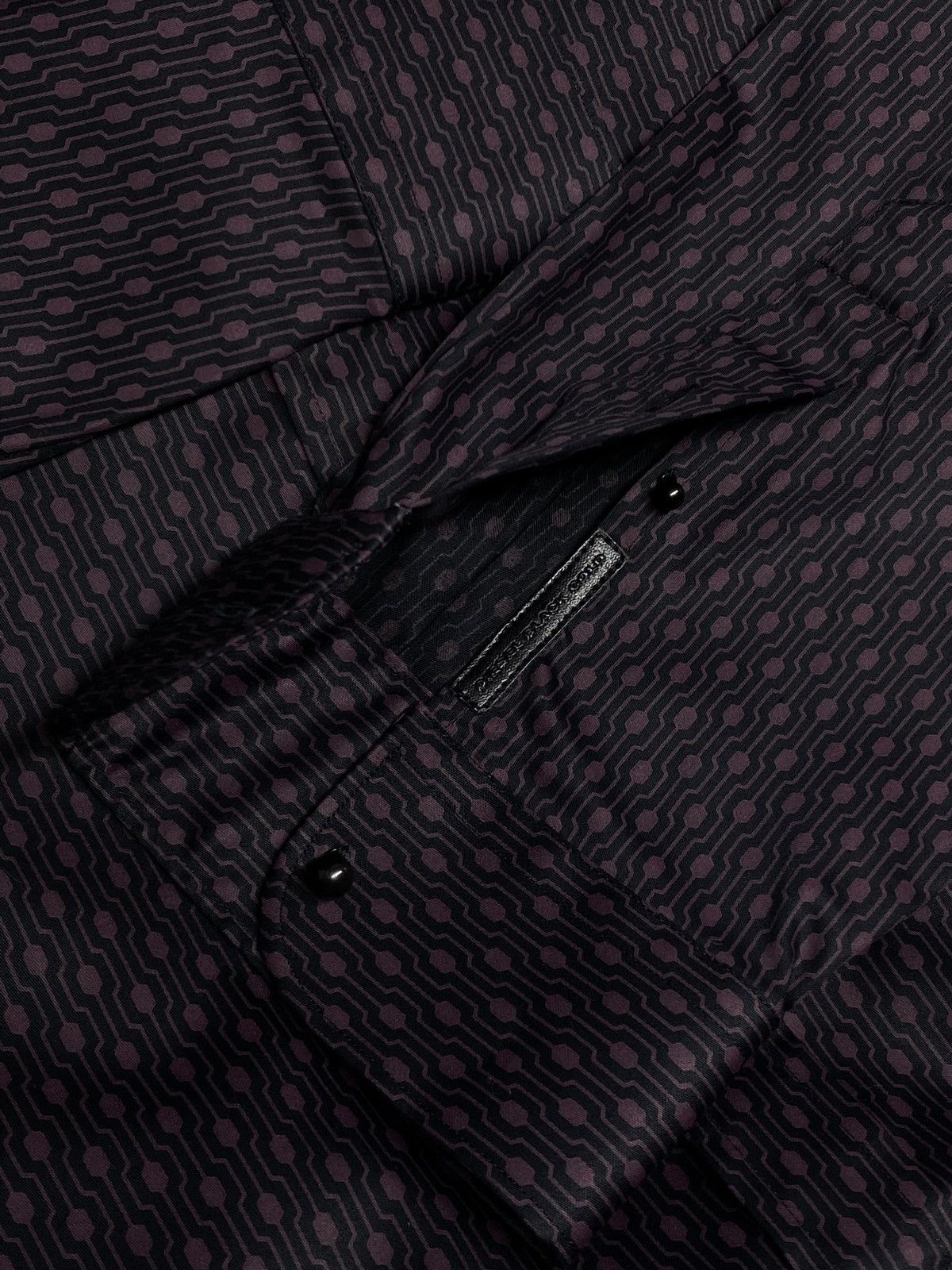 Diesel 🔥 DIESEL BLACK GOLD TECH PATTERN SHIRT Y2K MINIMAL LUXE Size US L / EU 52-54 / 3 - 15 Thumbnail
