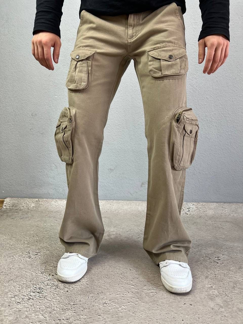 Hysteric Glamour × If Six Was Nine × Le Grande Bleu (L.G.B.) RARE vintage If Six Was Nine style flared cargo pants Y2K Size US 29 - 1 Thumbnail
