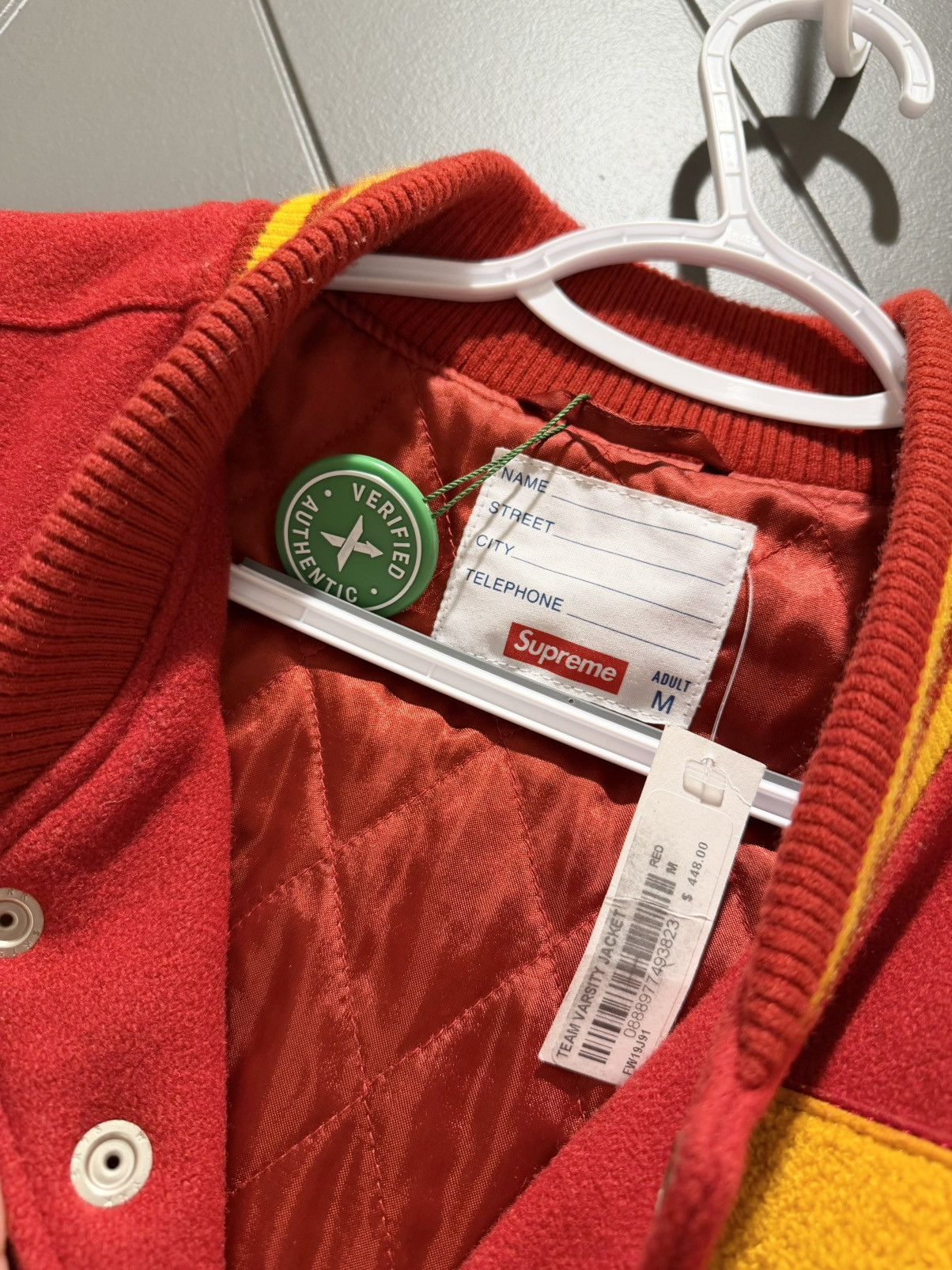 Supreme Supreme Team Varsity Jacket FW19 Size US M / EU 48-50 / 2 - 7 Thumbnail