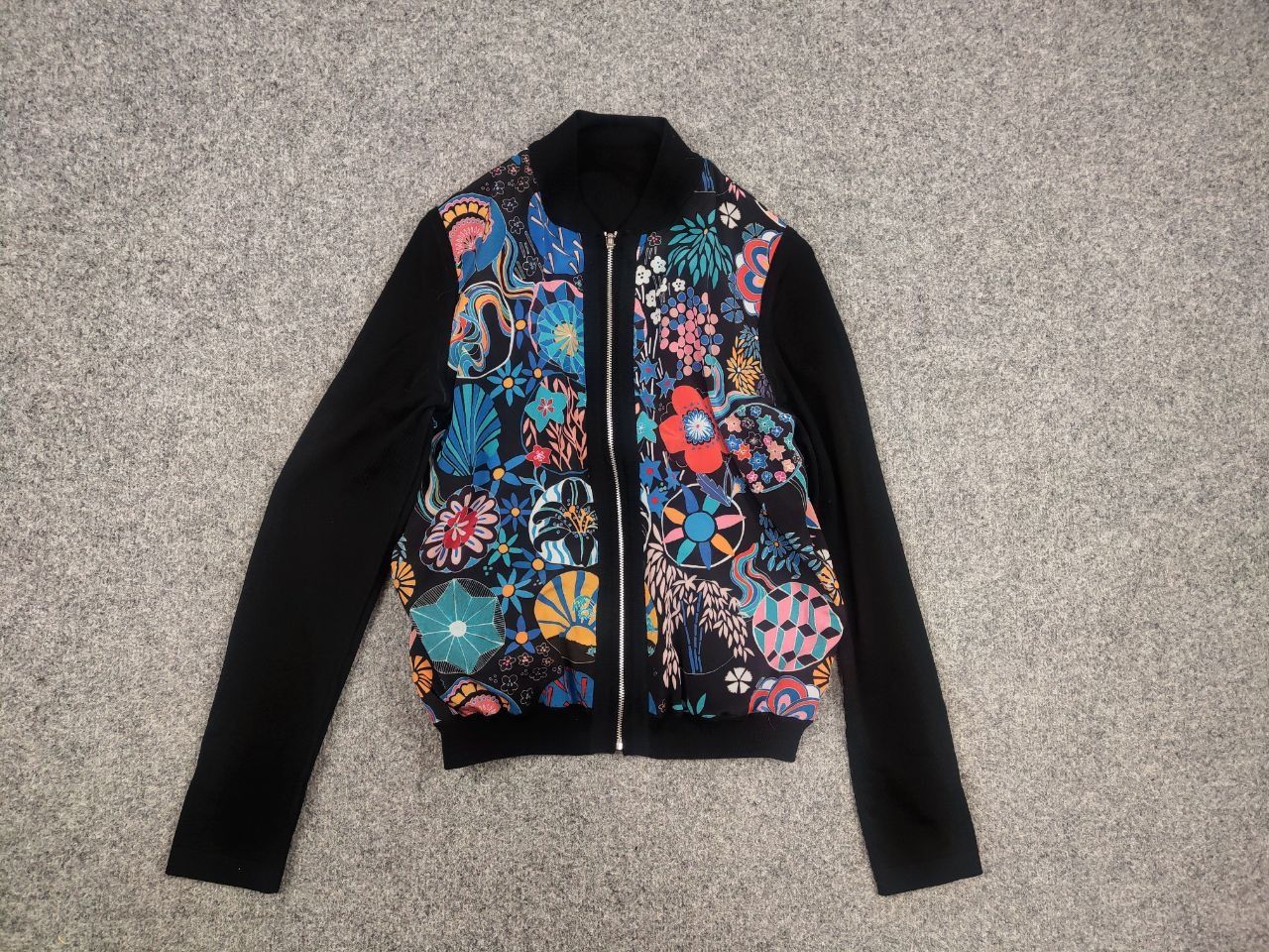 Paul Smith Paul Smith reversible Black Floral wool Bomber Light Jacket Size S / US 4 / IT 40 - 6 Thumbnail