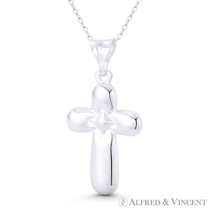 Other Bubble Cross Christian Pendant in .925 Sterling Silver Size ONE SIZE - 1 Preview