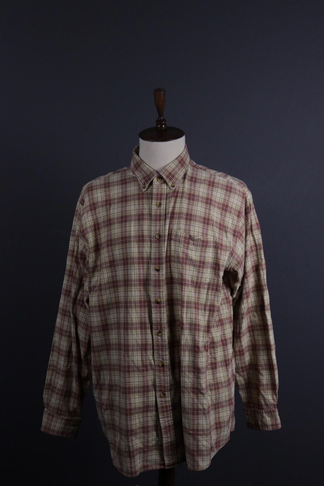 L.L. Bean L.L.Bean Vintage Check Flannel Oxoford Shirt Size XXL - TALL Size US M / EU 48-50 / 2 - 1 Thumbnail