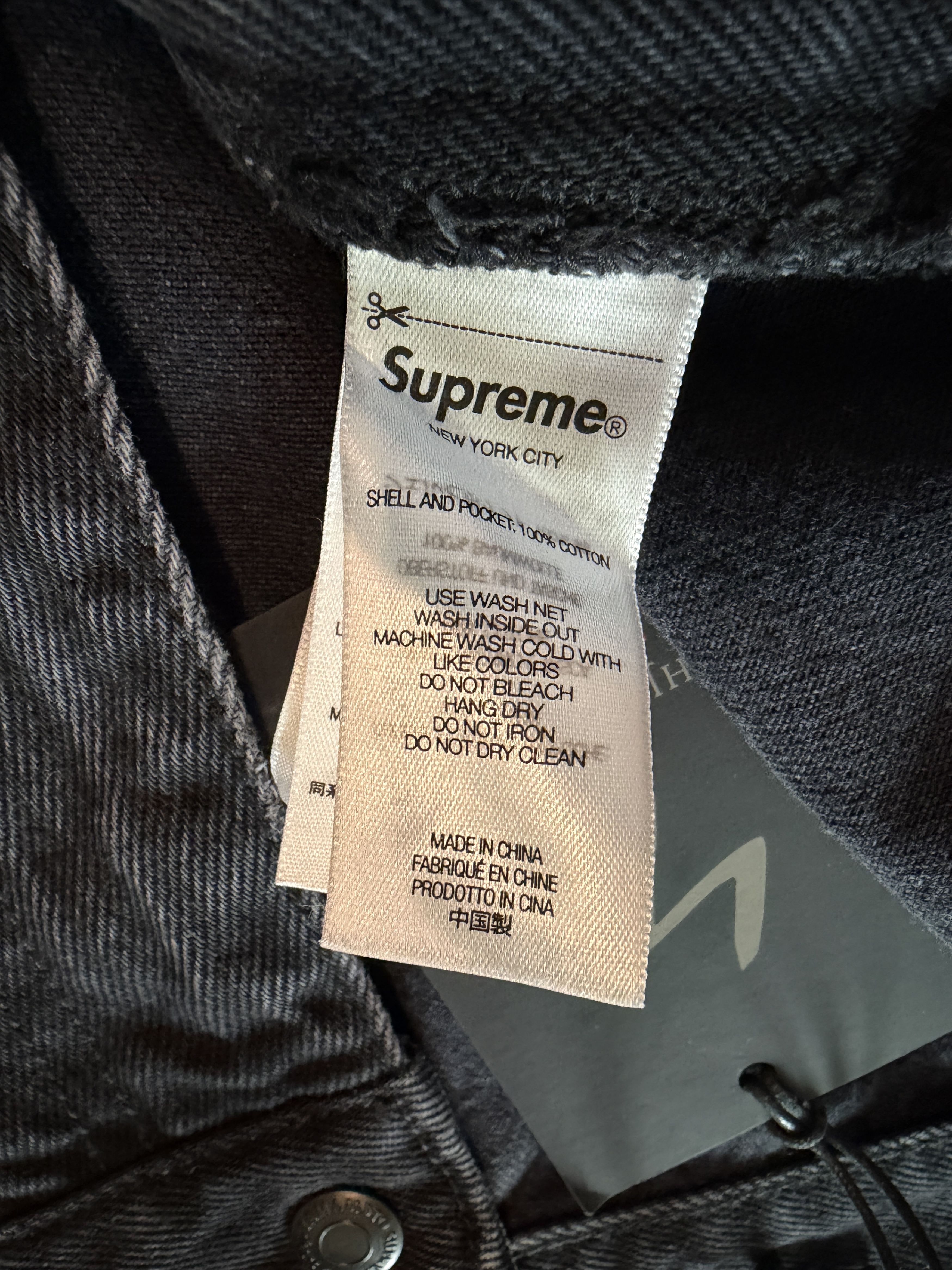 Supreme × Yohji Yamamoto Supreme x Y's Denim Utility Cargo Pant Jeans Black Size US 34 / EU 50 - 9 Thumbnail