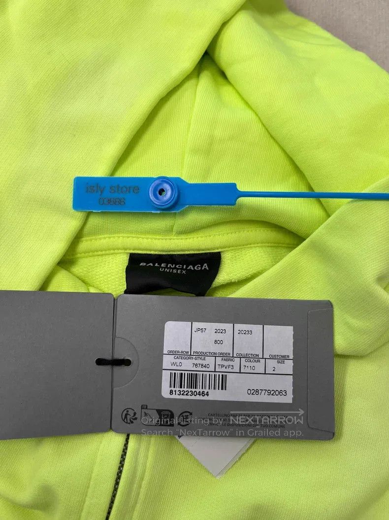 Balenciaga Balenciaga Solid Color Alphabet Logo Printed Hooded Zip-Up Size US M / EU 48-50 / 2 - 5 Thumbnail