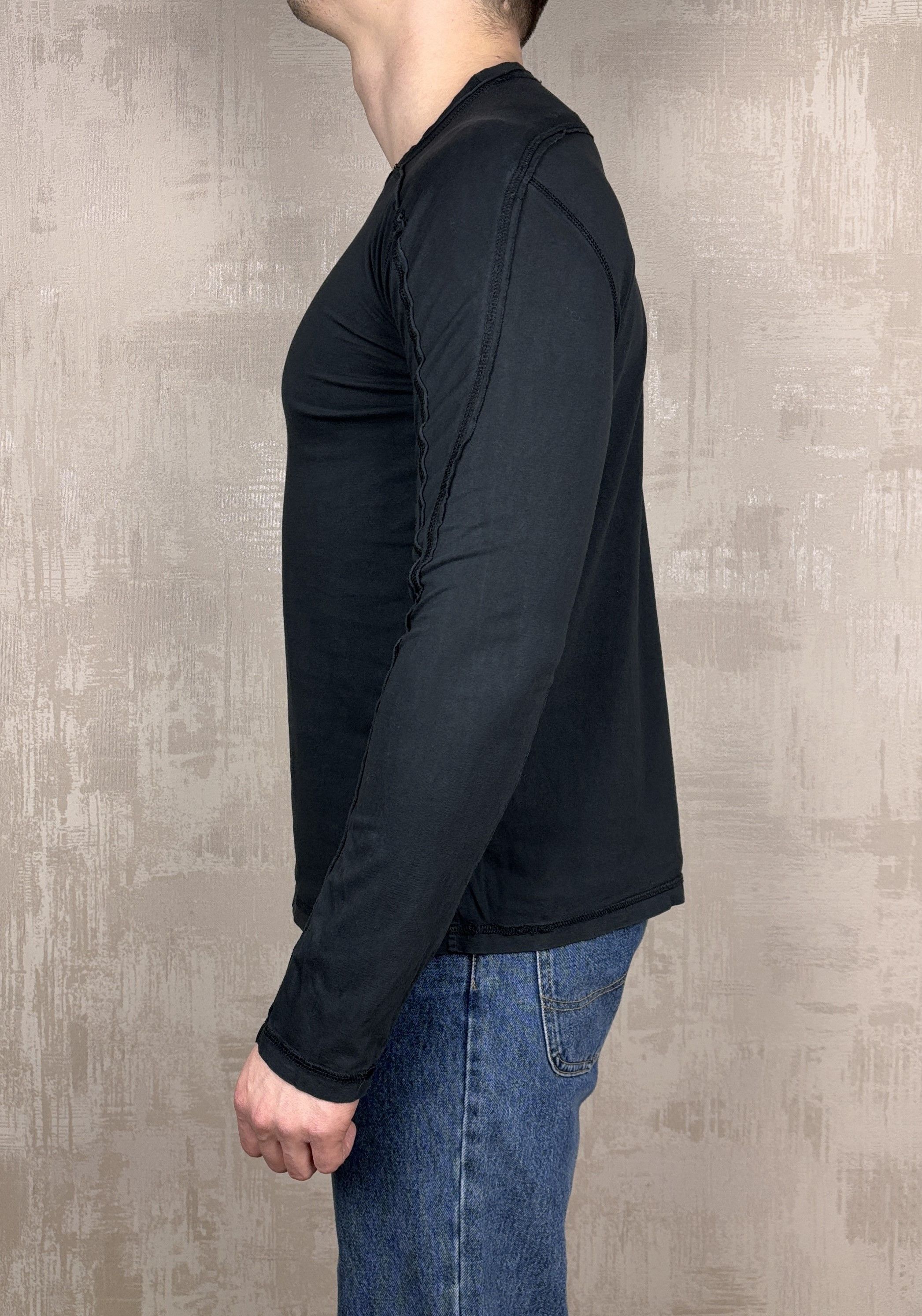 Iceberg × Vintage Iceberg Ice Jeans Vintage Long Sleeve T-shirt Raw Edge Faded Size US L / EU 52-54 / 3 - 12 Thumbnail