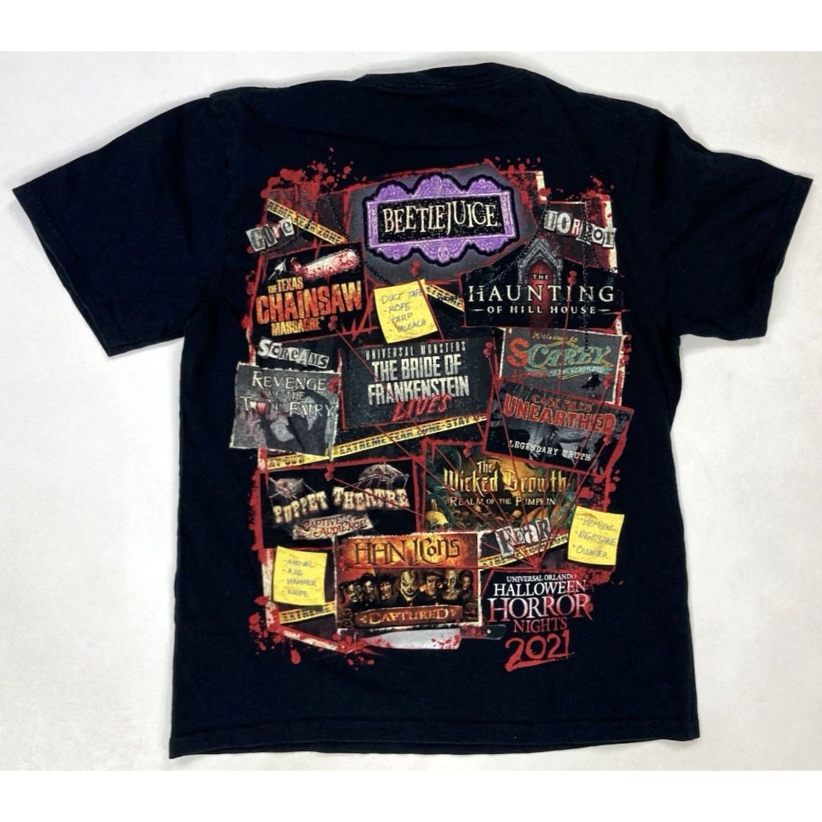 Vintage VINTAGE Universal Studios Halloween Horror Nights Don't Go Alone T-shirt Women XXS Size XXS / US 00 / IT 34 - 2 Thumbnail