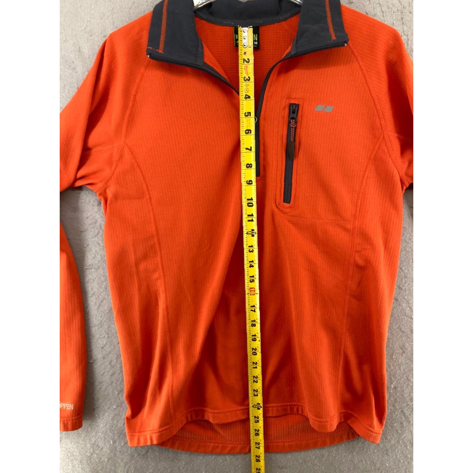 Vintage Koppen Mens Long Sleeve Shirt M Orange Hiking Outdoor Plaid Zip Zipper Casual Workwear Button-Up Collared Regular Men’s Size US M / EU 48-50 / 2 - 4 Thumbnail