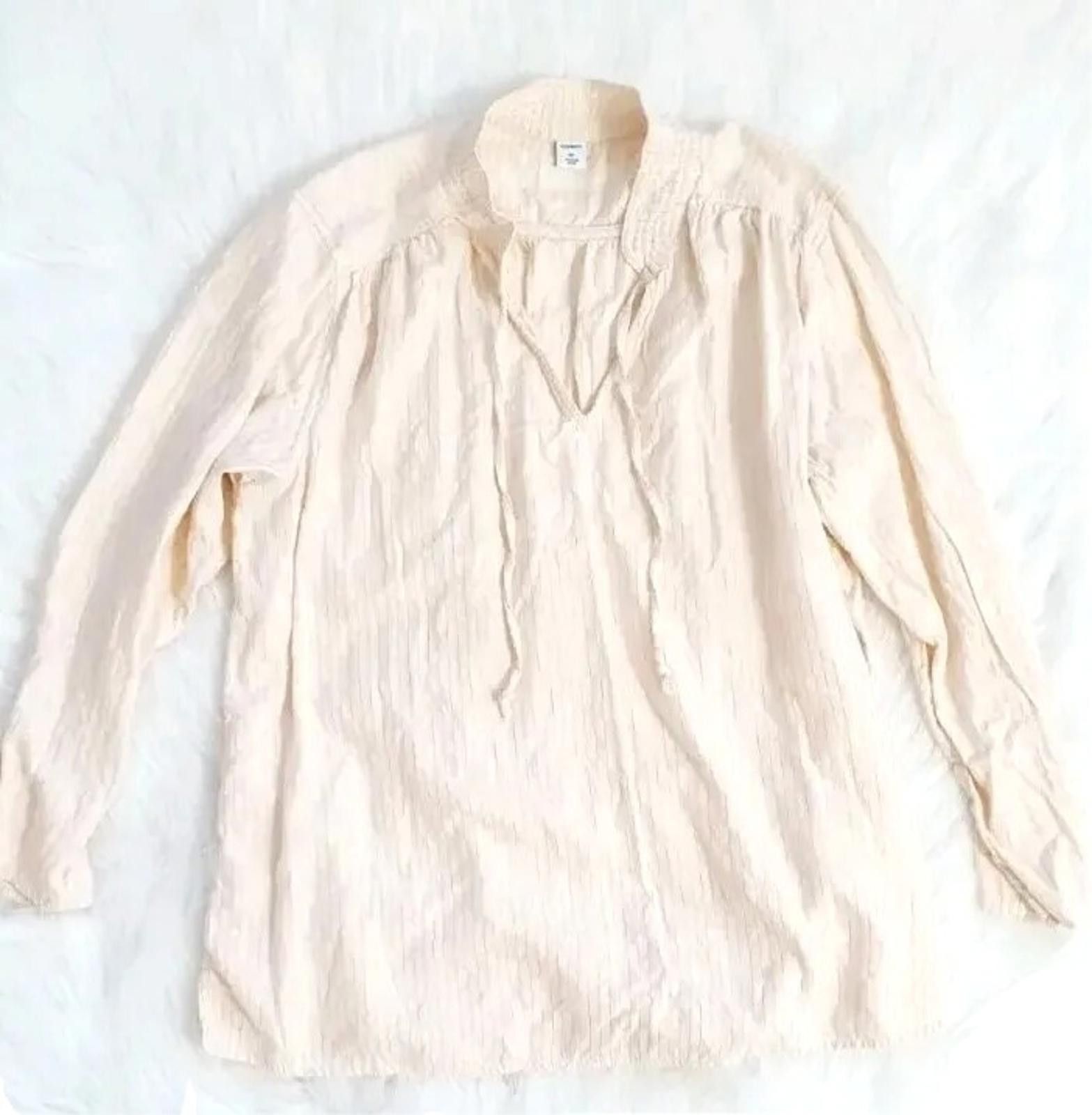Old Navy Old Navy Women’s Long Sleeve Pullover Blouse Large L Top Shi Size L / US 10 / IT 46 - 1 Thumbnail