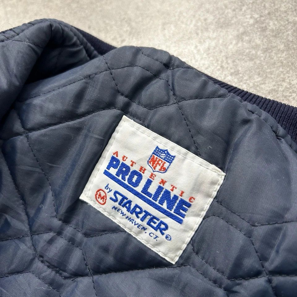 NFL × Starter × Vintage RARE SPELL OUT CHICAGO BEARS STARTER SATIN JACKET BOMBER Size US M / EU 48-50 / 2 - 6 Thumbnail