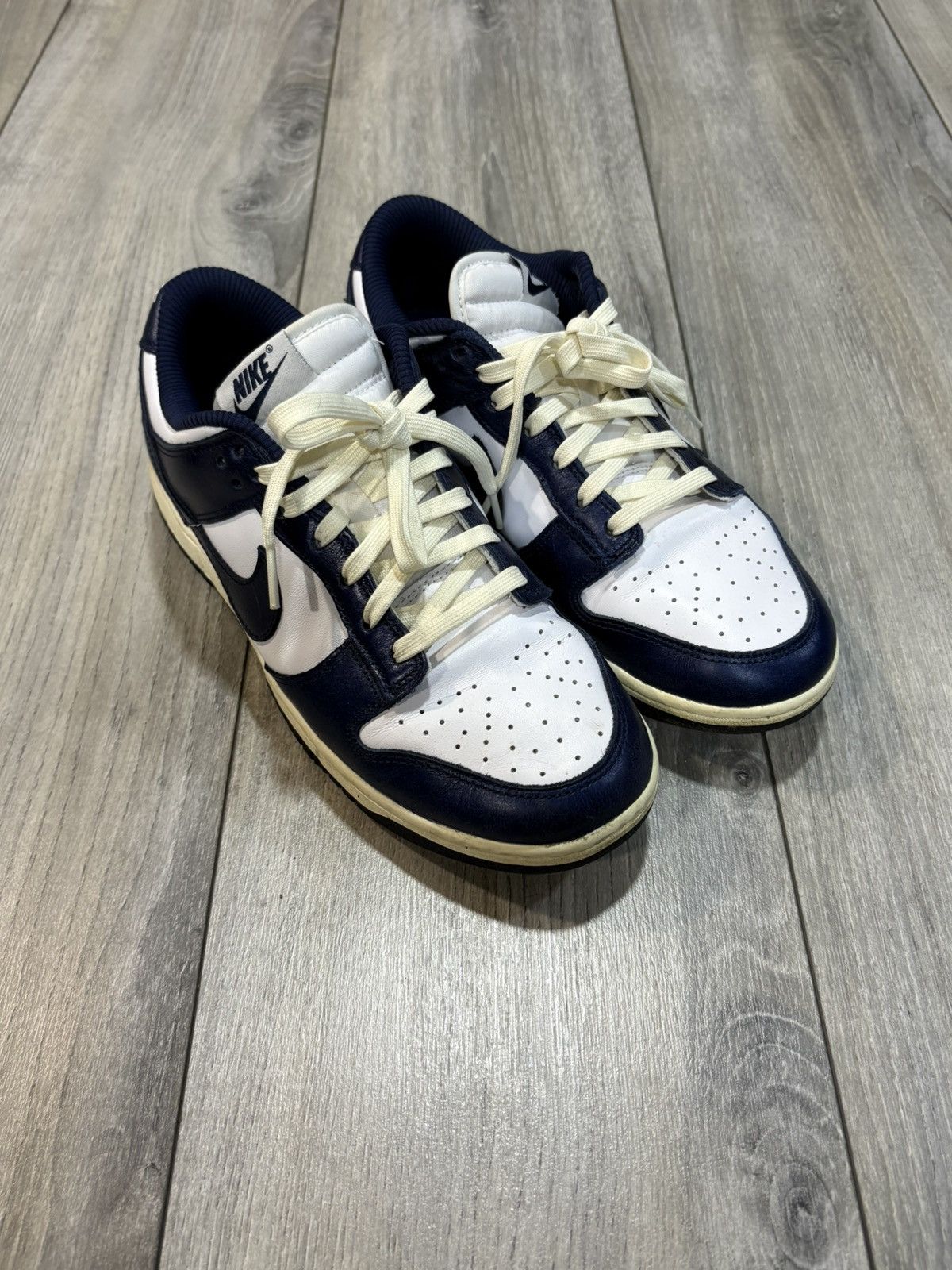 Nike Nike Dunk Low Navy Vintage look Size US 8.5 / EU 41-42 - 1 Thumbnail