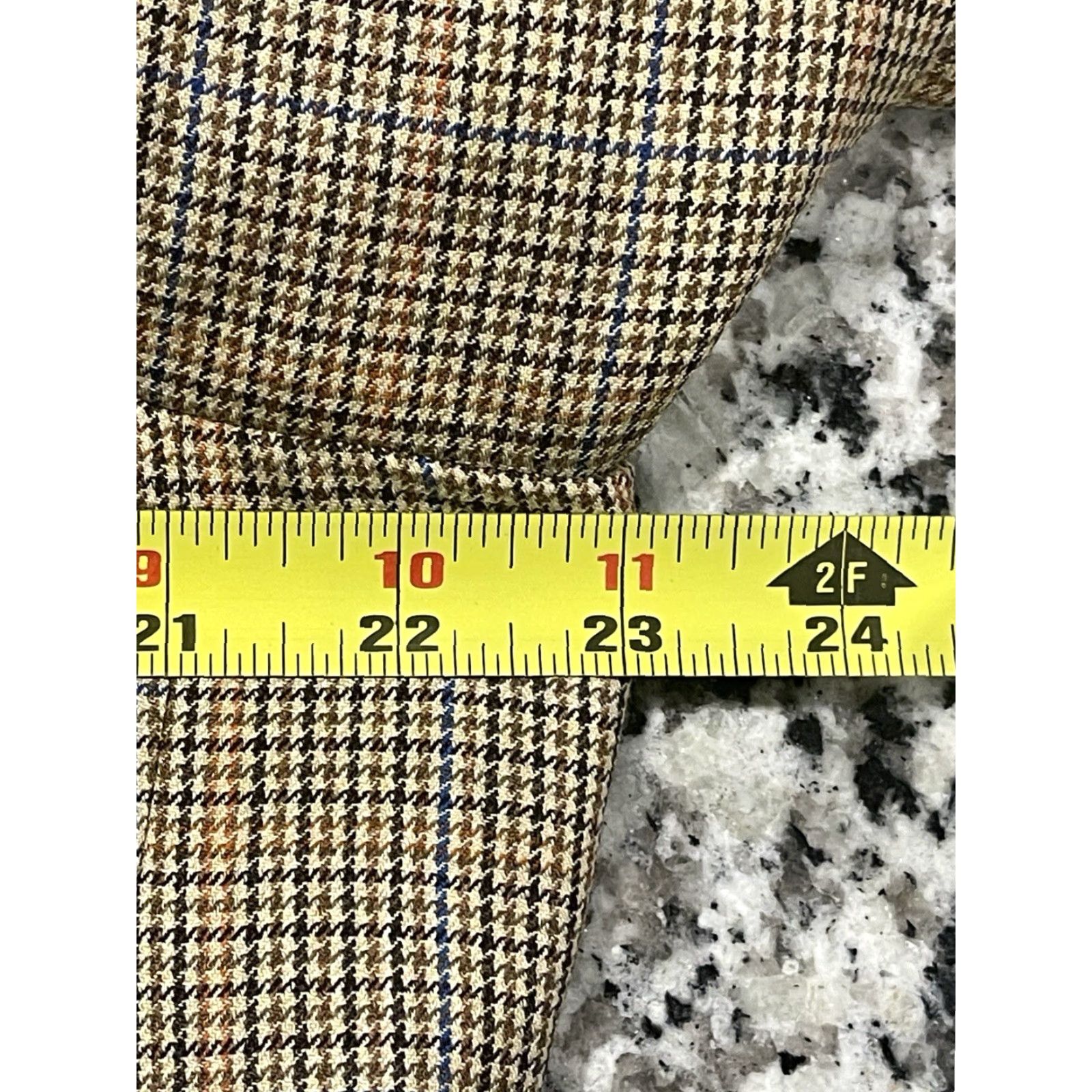 Peter Millar VINTAGE Peter Millar Sport Coat Blazer Mens Sz 46 Houndstooth Double Vented Size 46R - 6 Thumbnail